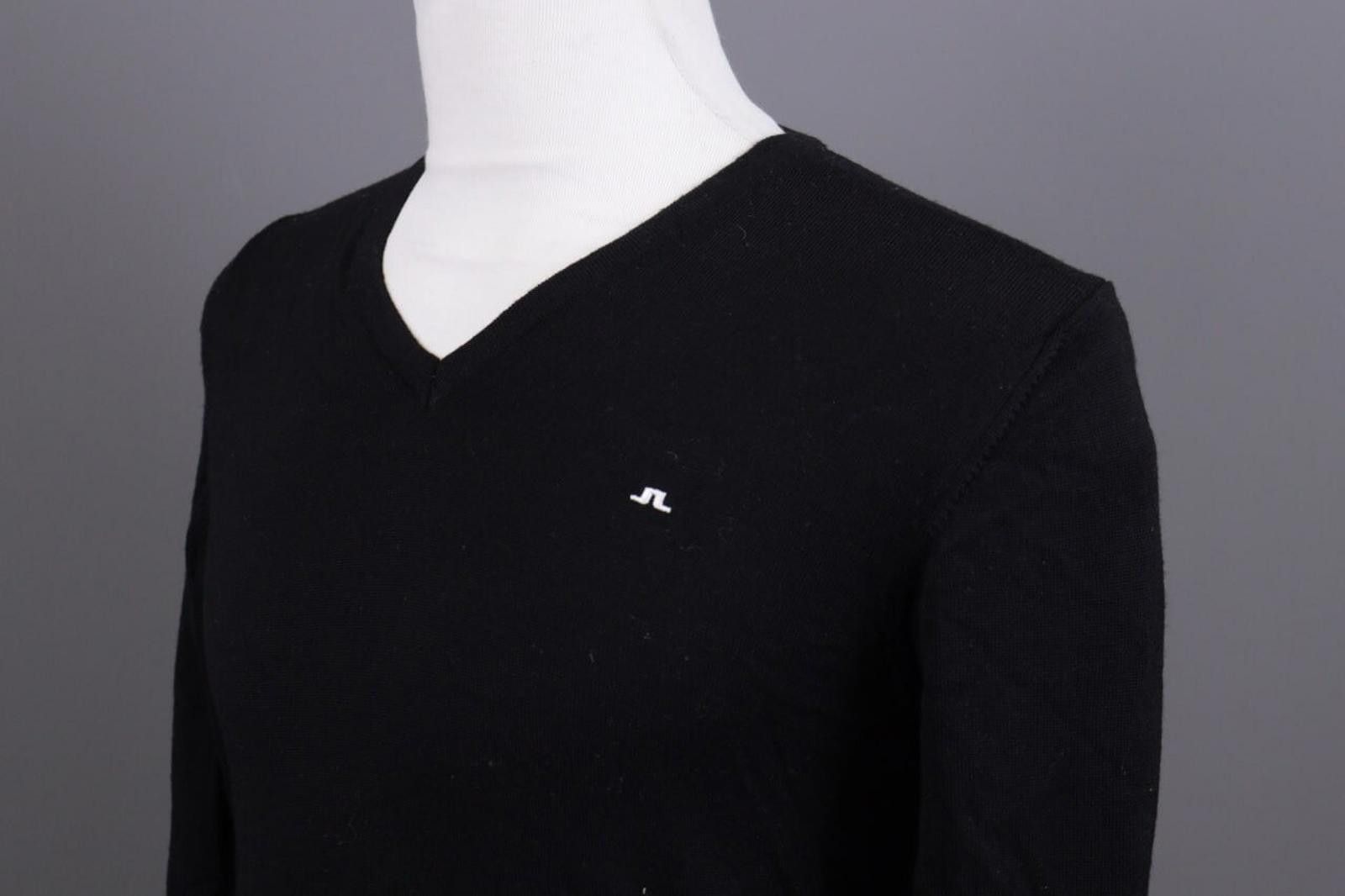 J.Lindeberg J.Lindeberg Black Merino Wool Knit Sweater Size 4 / M Size US M / EU 48-50 / 2 - 8 Thumbnail