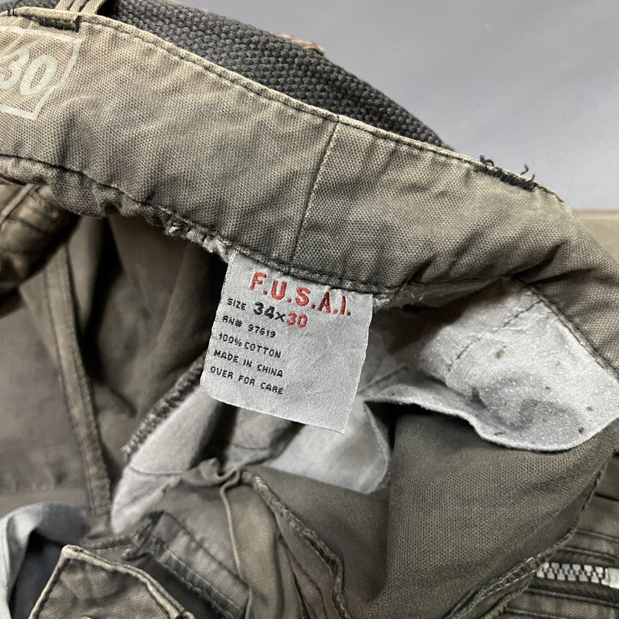 FUSAI MULTIPOCKET GREEN ARMY CARGO PANT