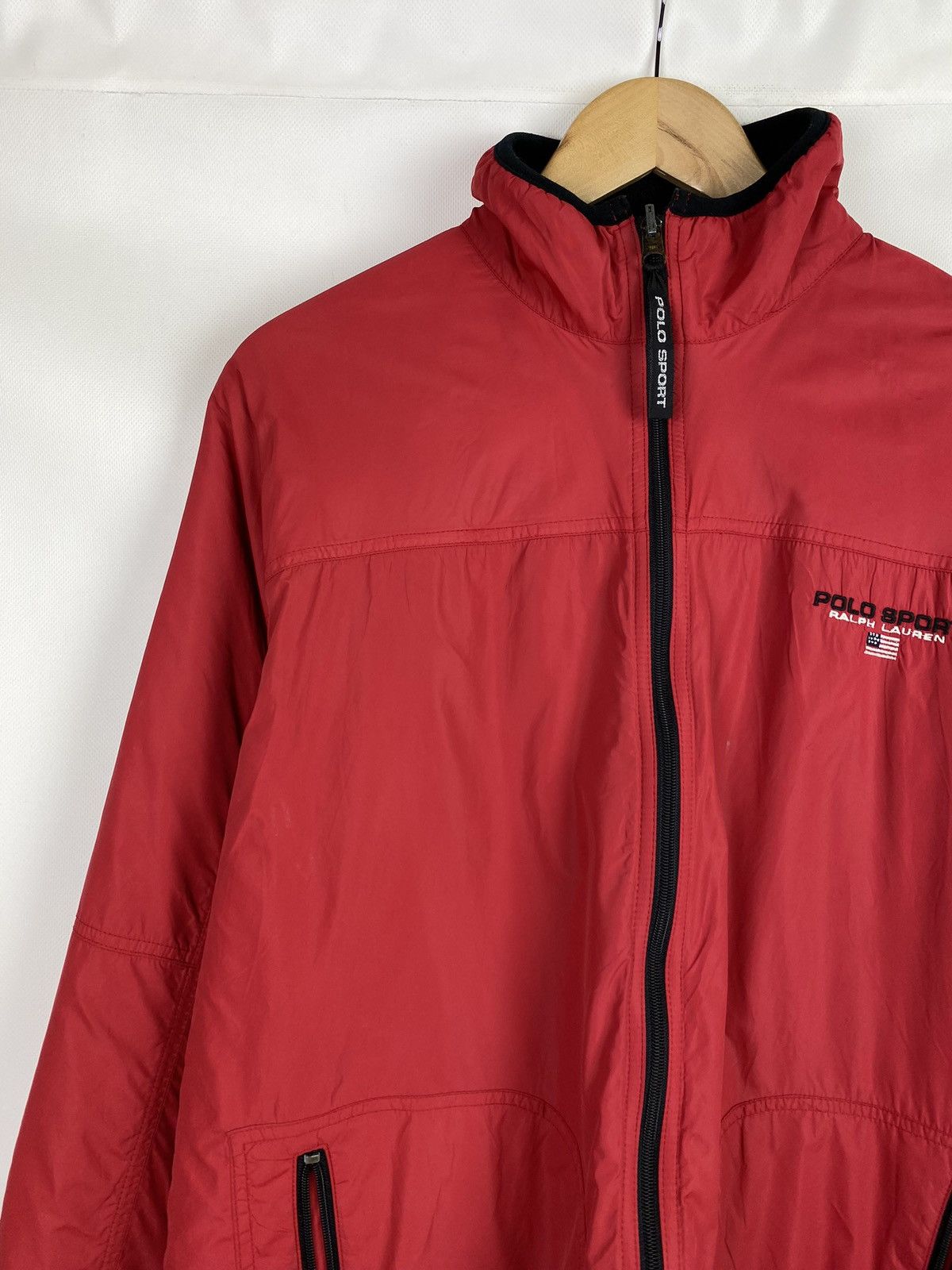 Polo Ralph Lauren × Vintage Polo Sport Ralph Lauren VTG nylon / fleece reversible jacket Size US M / EU 48-50 / 2 - 9 Thumbnail