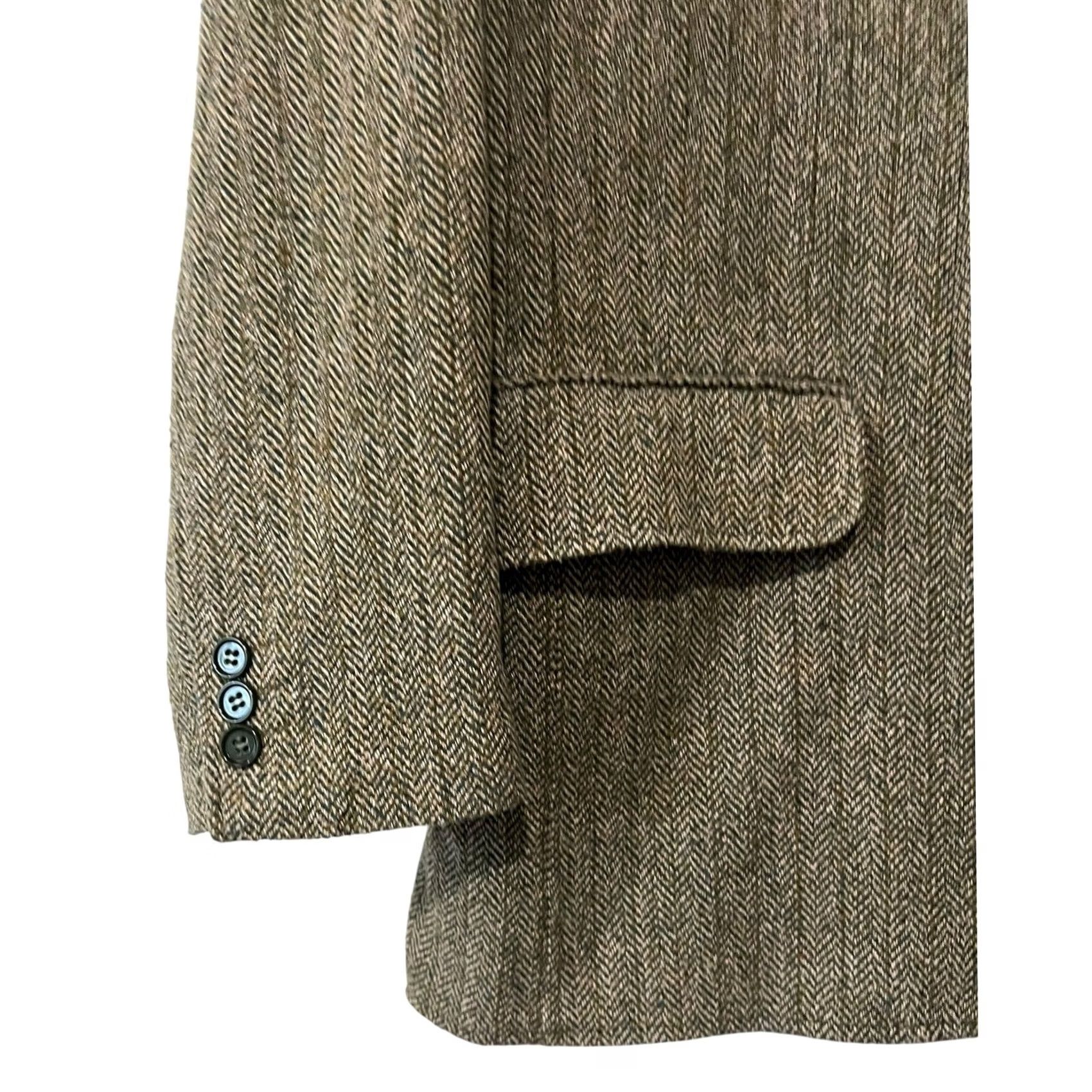 The Territory Ahead The Territory Ahead Blazer Mens L Silk Tweed Herringbone Single Vent Sport Coat Jacket Size 42R - 3 Thumbnail