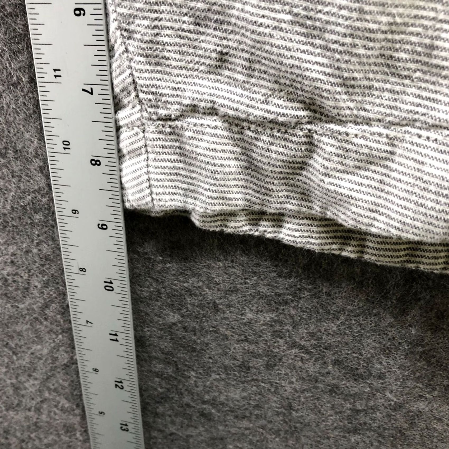 J.Crew J. Crew 9'' Gramercy Linen Cotton Shorts Mens 38 Gray White Stripes Chino Size US 38 / EU 54 - 5 Thumbnail