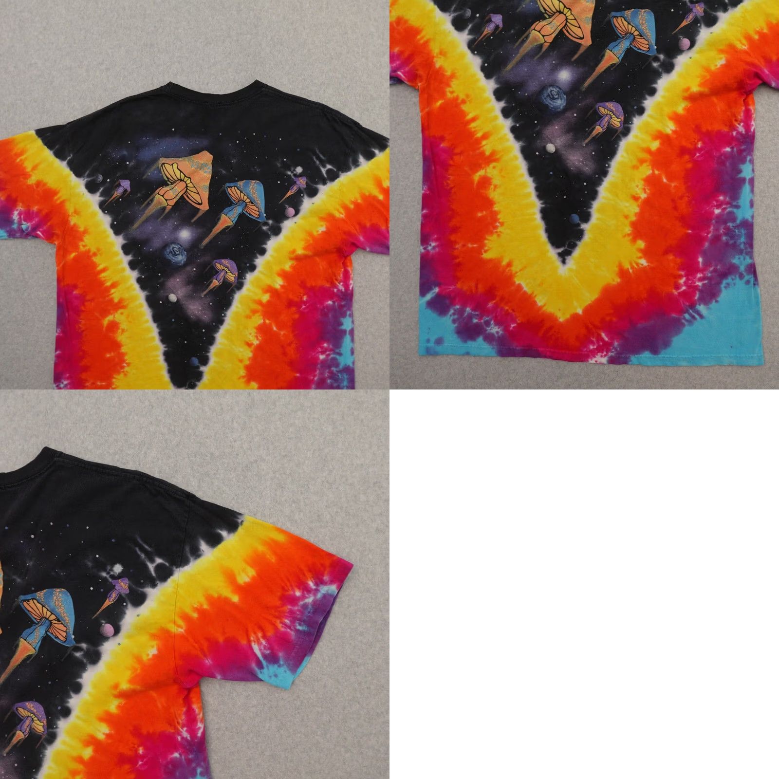 Liquid Blue LIQUID BLUE Mushroom T-Shirt Men 2XL Multicolor Space Tie Dye Short Sleeve Hippie Size US XXL / EU 58 / 5 - 9 Thumbnail