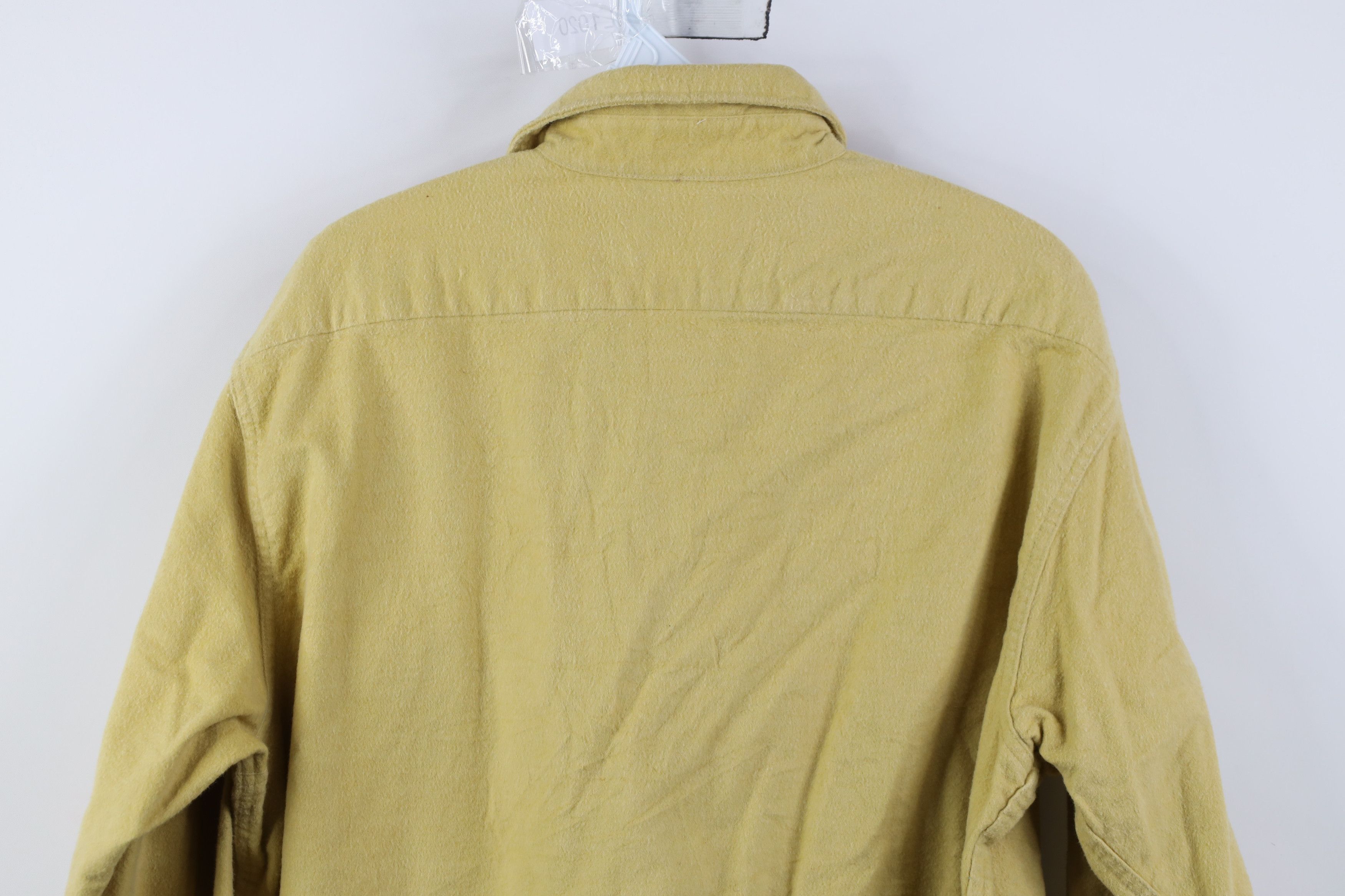 Vintage Vintage 70s Streetwear Chamois Cloth Button Shirt Yellow USA Size US L / EU 52-54 / 3 - 13 Thumbnail