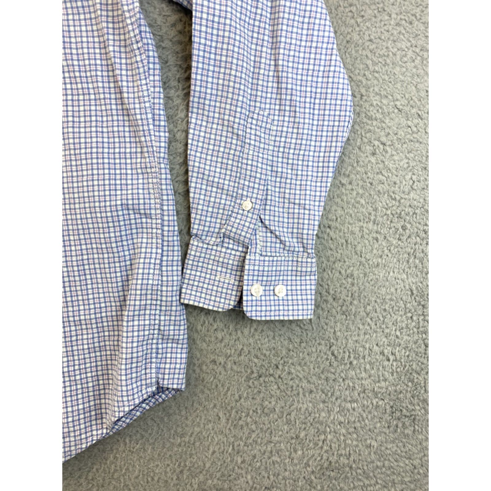 Nat Nast NAT NAST Classic Check Long Sleeve Button-Up Shirt Mens Large Blue White Size US L / EU 52-54 / 3 - 2 Thumbnail