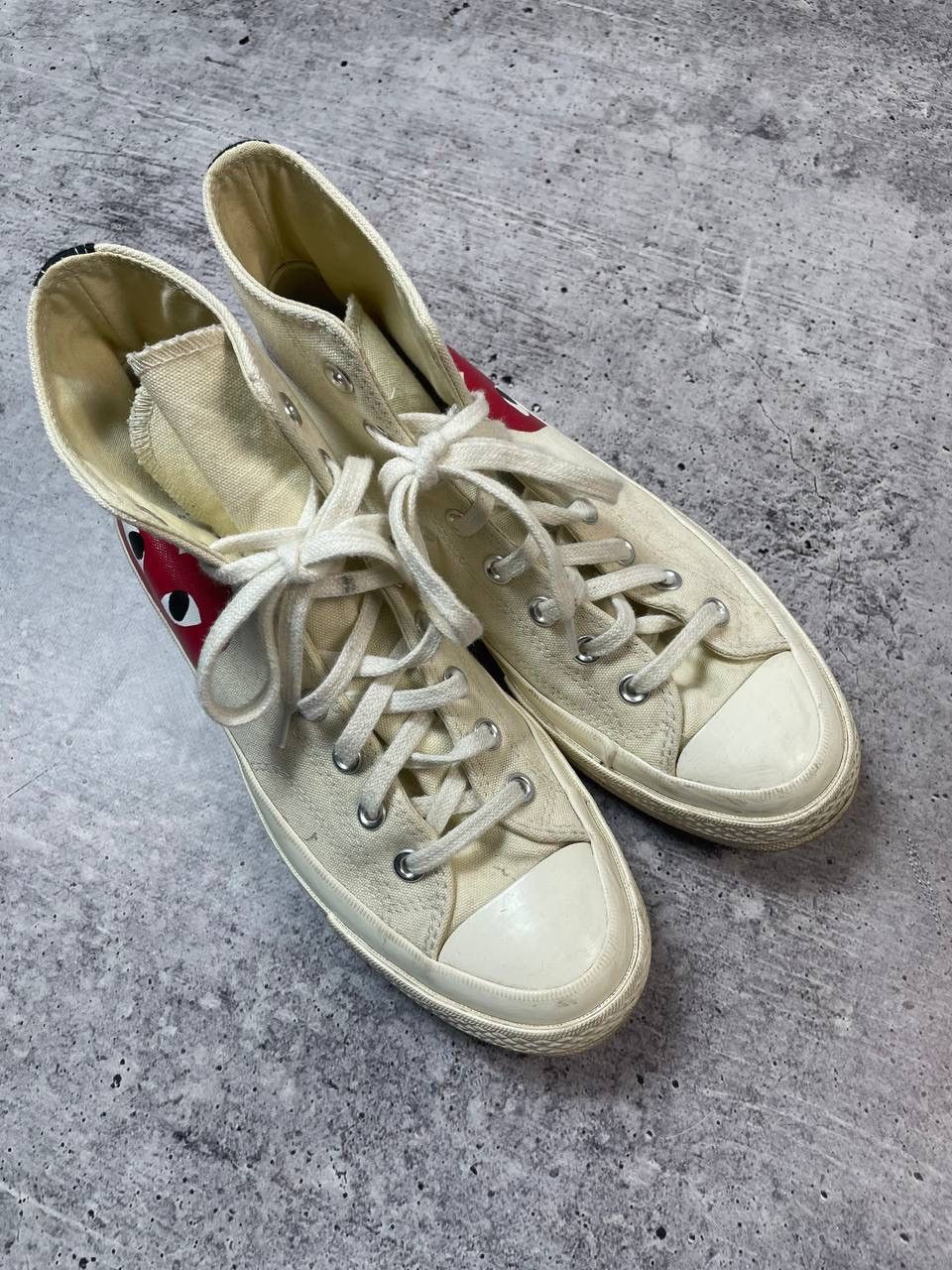 Comme des Garcons PLAY × Converse Converse Comme Des Garcons CDG High Top Shoes Y2K Size US 8 / EU 41 - 3 Thumbnail