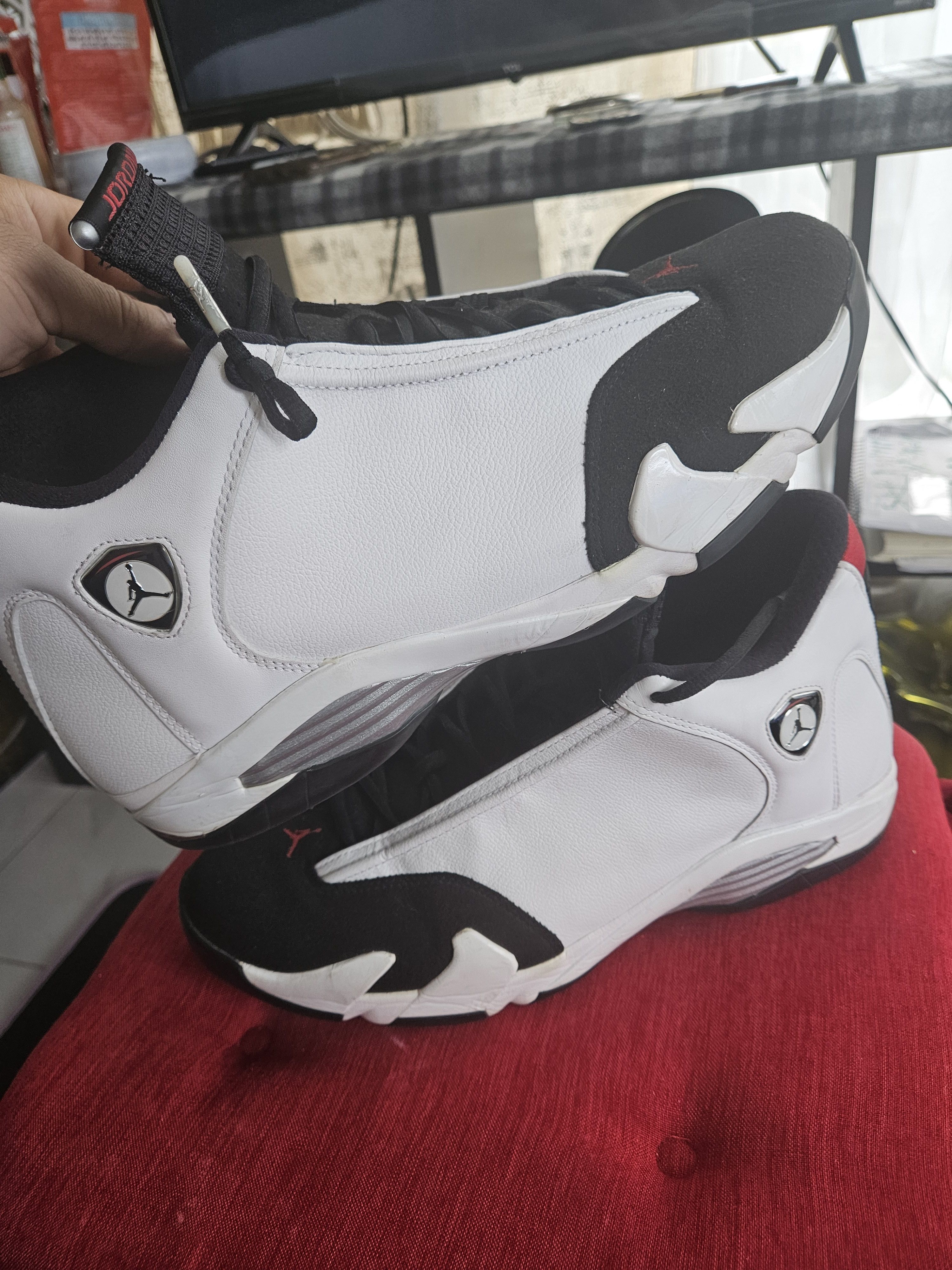Jordan Brand Jordan 14 black toe size 14us Size US 14 / EU 47 - 2 Thumbnail