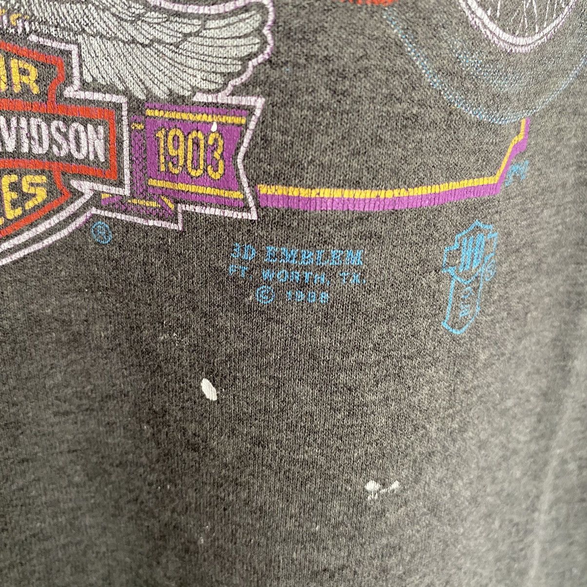 Harley Davidson Vintage Harley Davidson 1998 Good Ol’ Days 3D Emblem T shirt Size US XL / EU 56 / 4 - 5 Thumbnail