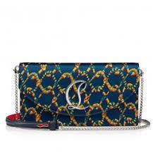 Christian Louboutin o1s1wg111124 Size: OS/ Loubi54 Crepe Clutch in Multicolor Size ONE SIZE - 1 Preview
