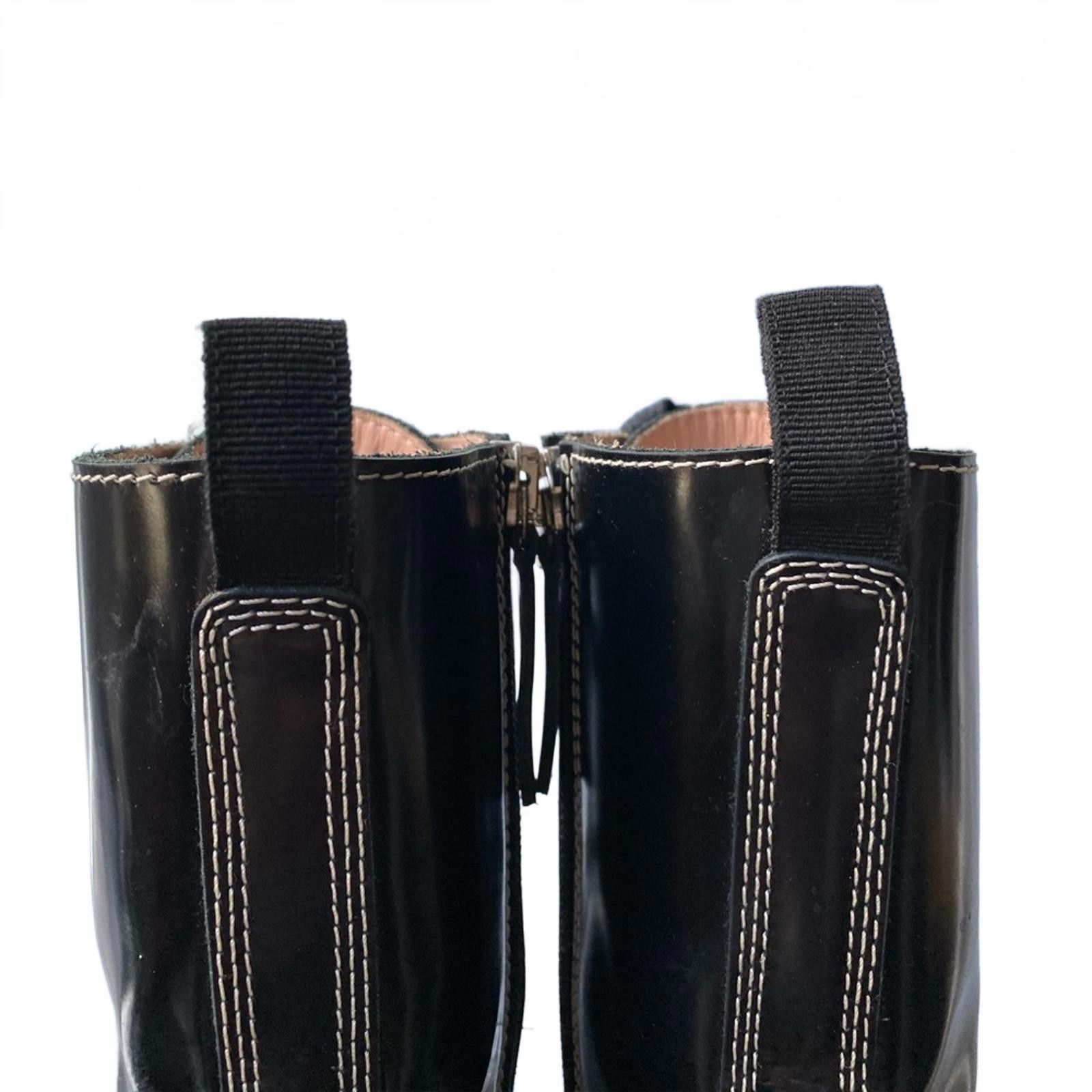 Acne Studios Acne Studios Leather Heeled Combat Boots Lug Sole 39 Size US 9 / IT 39 - 7 Thumbnail