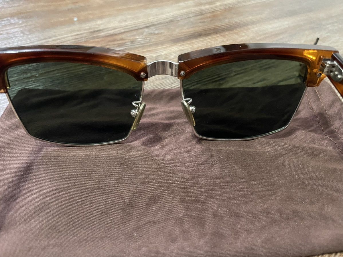 Celine CL40054U Mineral Havana Tortoise Cat Eye Half Rim Sunglasses Size ONE SIZE - 12 Thumbnail