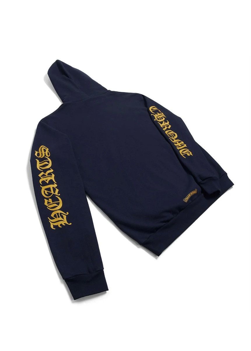 Chrome Hearts Chrome Hearts Logo Hoodie Navy Size US L / EU 52-54 / 3 - 2 Thumbnail