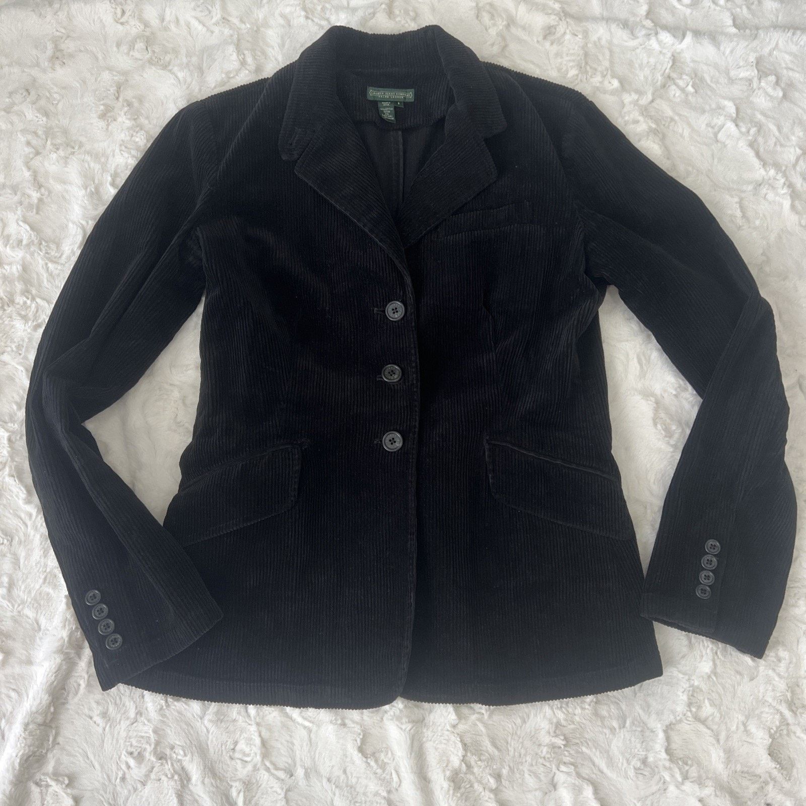 Ralph Lauren Lauren Jeans Ralph Lauren Women Corduroy Jacket Black Size S Size S / US 4 / IT 40 - 1 Thumbnail
