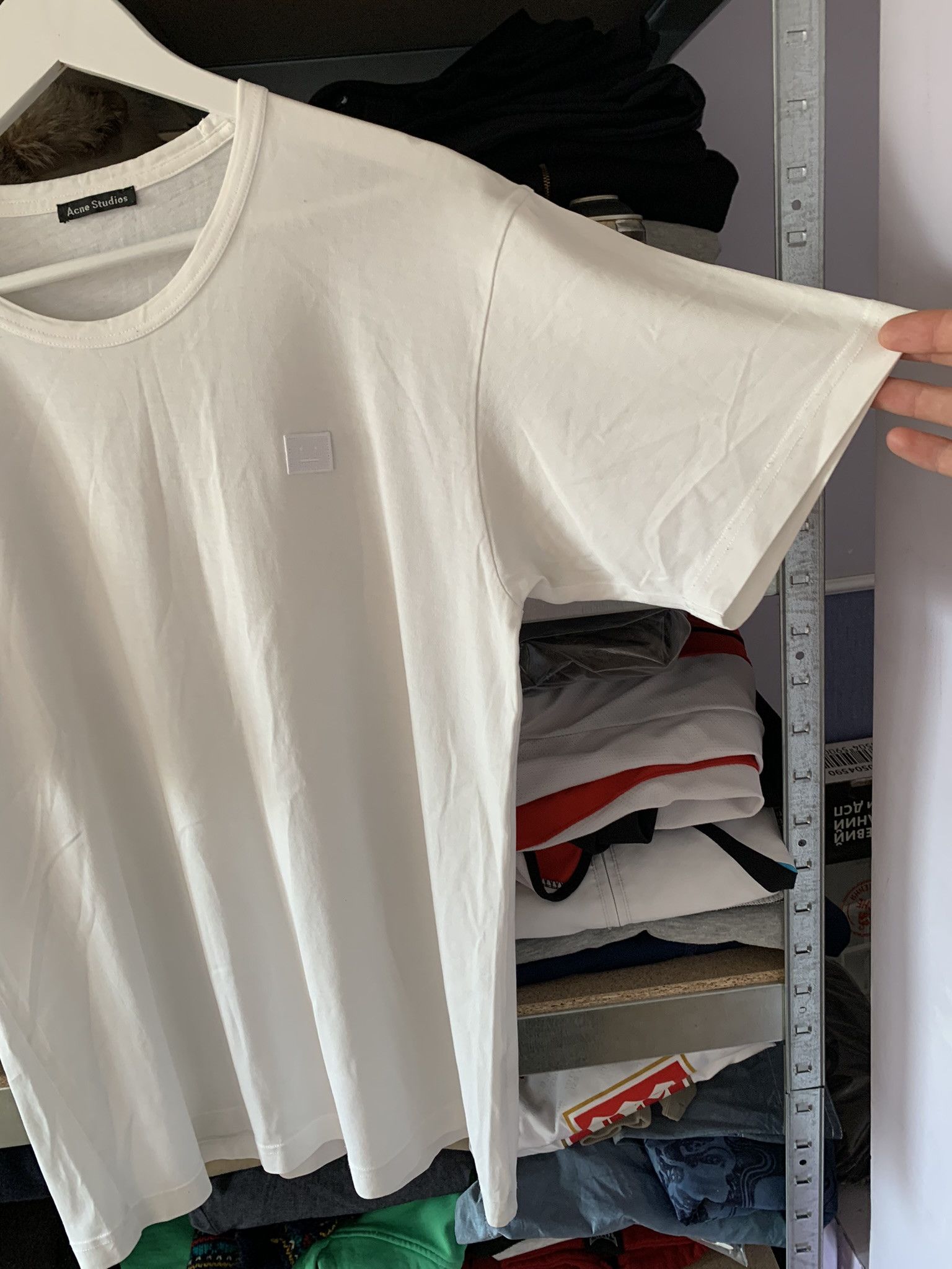 Acne Studios Acne Studios Patch Face White T Shirt Tee Mens L Size US L / EU 52-54 / 3 - 7 Thumbnail
