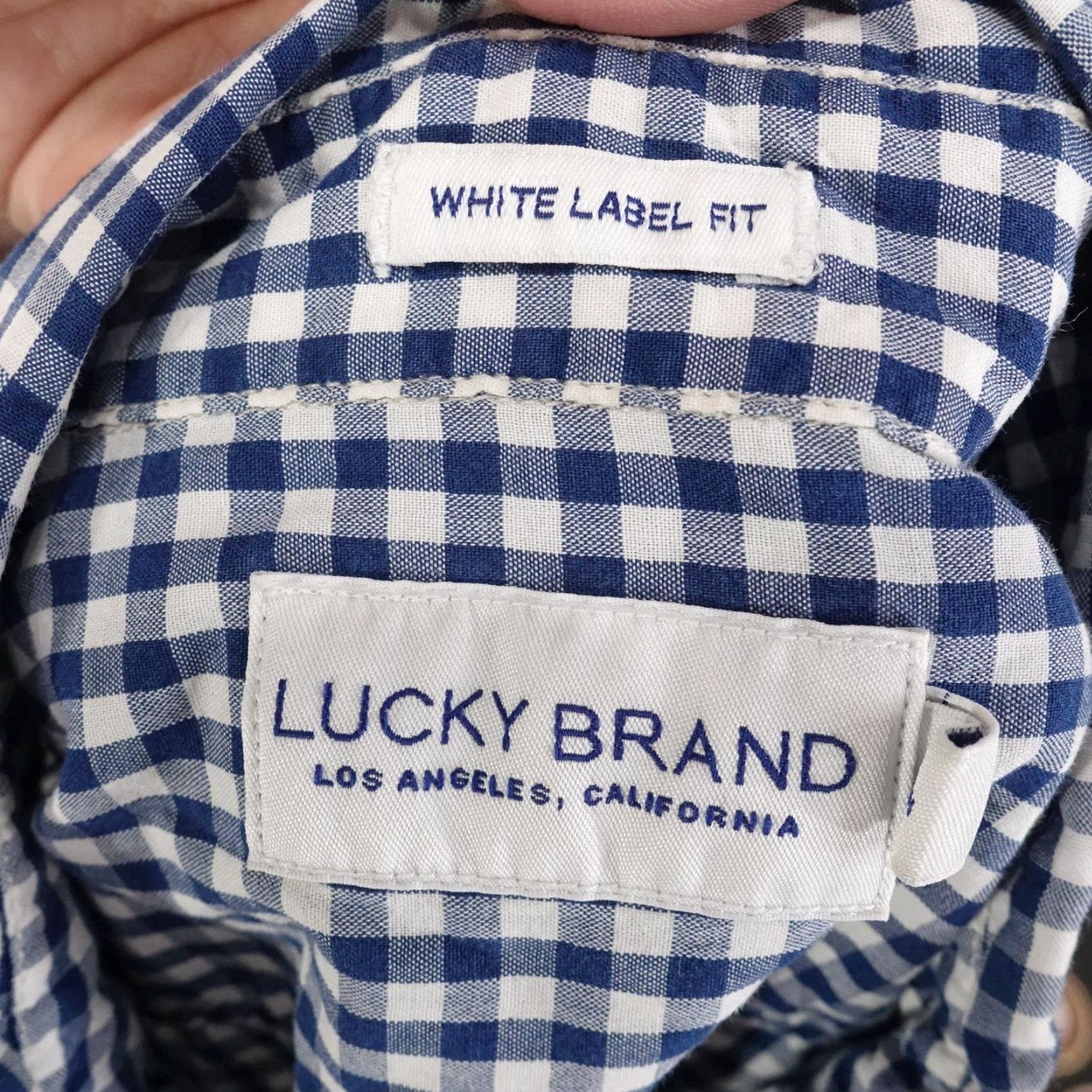 Lucky Brand VINTAGE Lucky Brand Shirt Men XL Cotton Gingham Plaid Button-Down Long Sleeve Casual Classic Size US XL / EU 56 / 4 - 6 Thumbnail