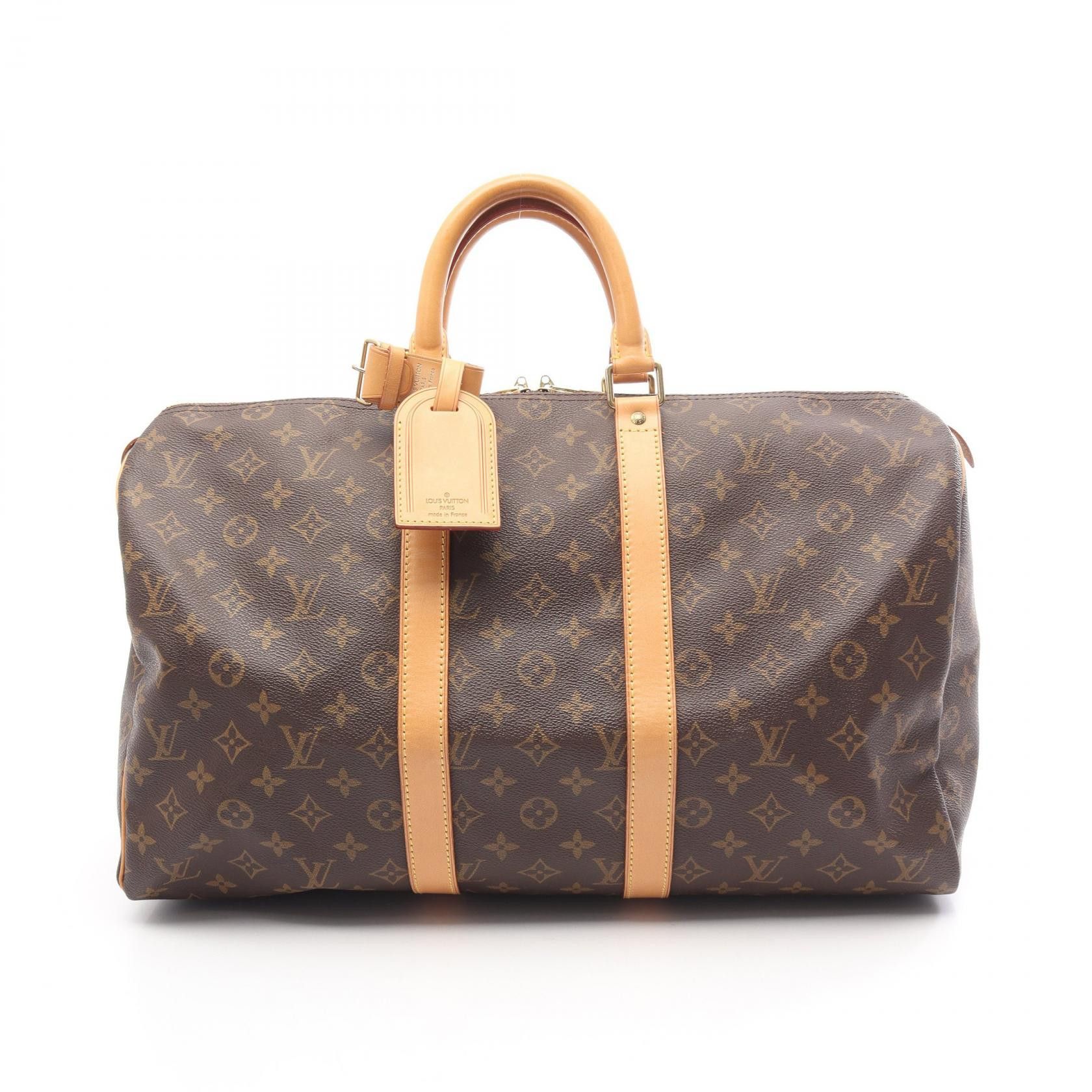 Louis Vuitton Louis Vuitton Louis Vuitton Keepall Boston Bag Monogram Coated Canvas Textile Travel Bag M41428 DUTY FREE for USA Size ONE SIZE - 1 Thumbnail