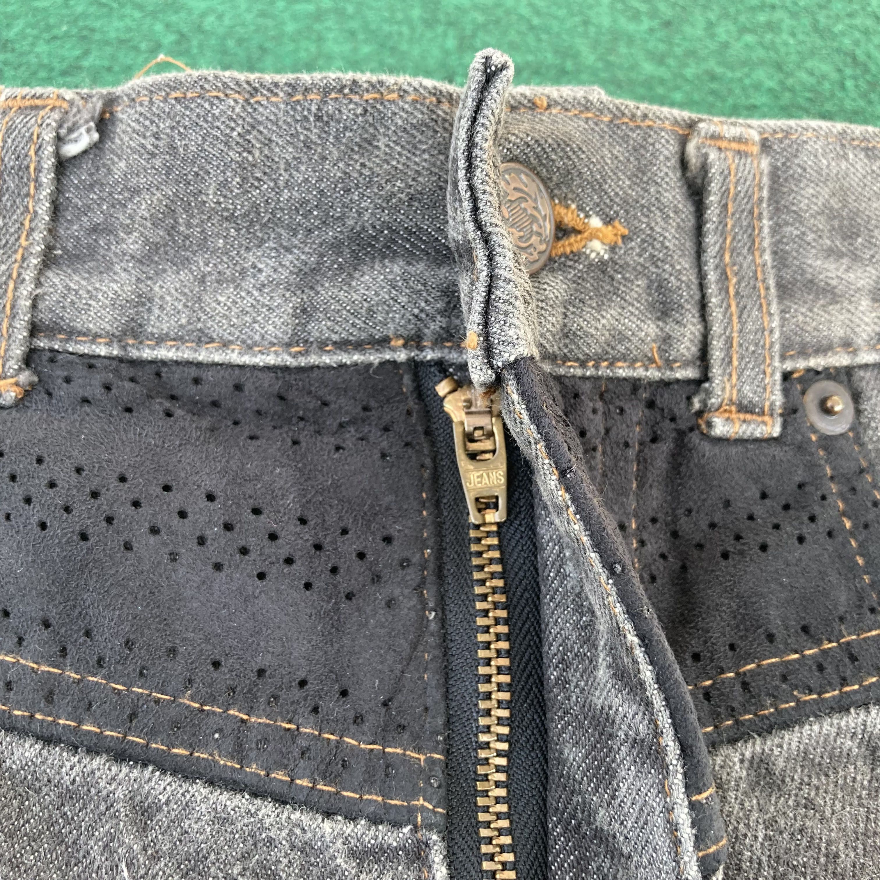 Designer × Japanese Brand × Vintage 30x29.5 Vtg A.S.M Atelier Sab Men Pants Baggy Zipper Jeans Size US 30 / EU 46 - 6 Thumbnail