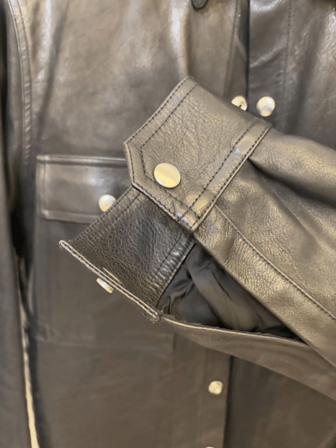 Rick Owens Sz 48 Rick Owens 19AW Leather Shirt Jacket Size US M / EU 48-50 / 2 - 4 Thumbnail