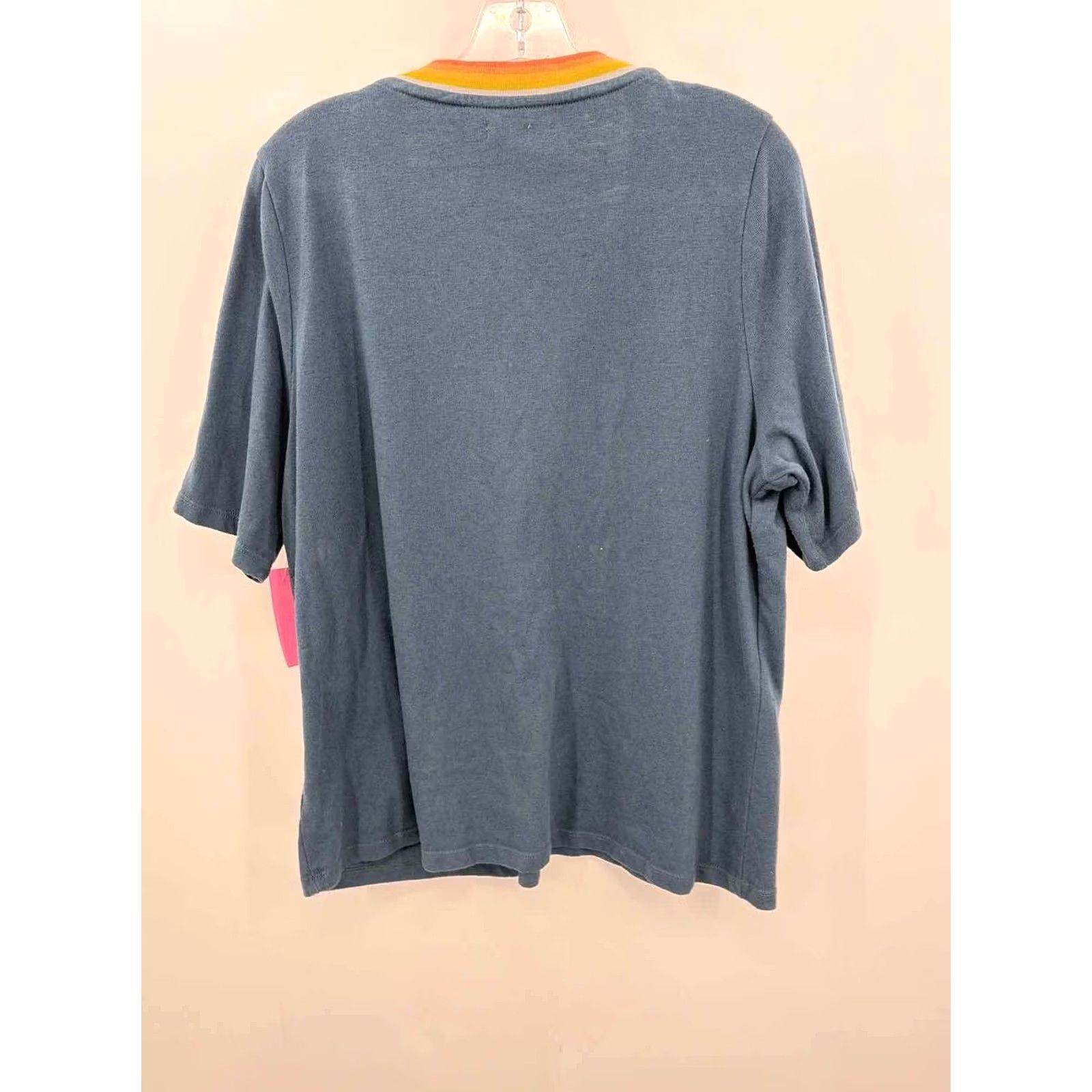 Faherty Pre-Owned Faherty Navy Size XL Blouse Size XL / US 12-14 / IT 48-50 - 2 Thumbnail