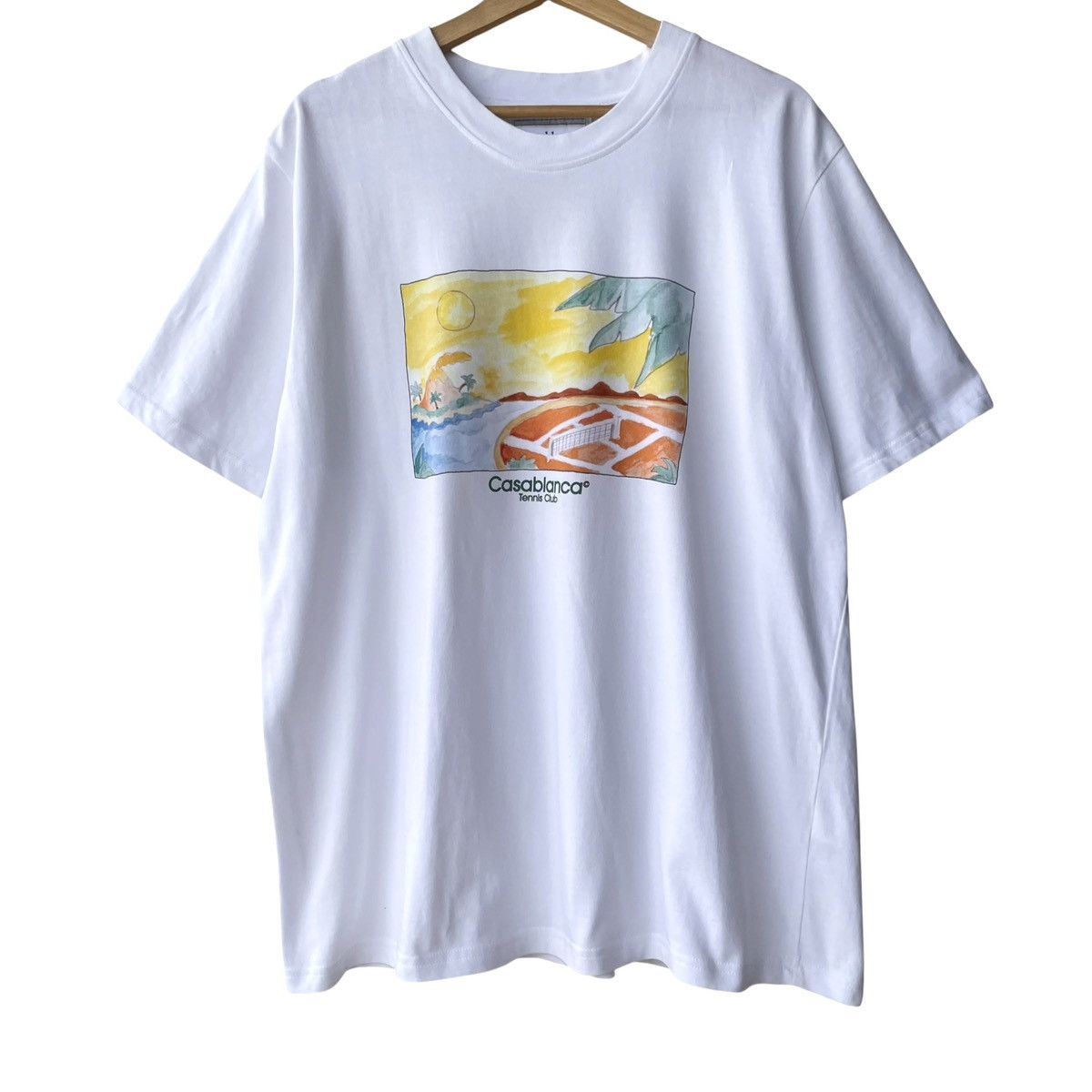 Casablanca Casablanca Paris SS21 Tennis Club Painting Tee Size US XL / EU 56 / 4 - 1 Thumbnail
