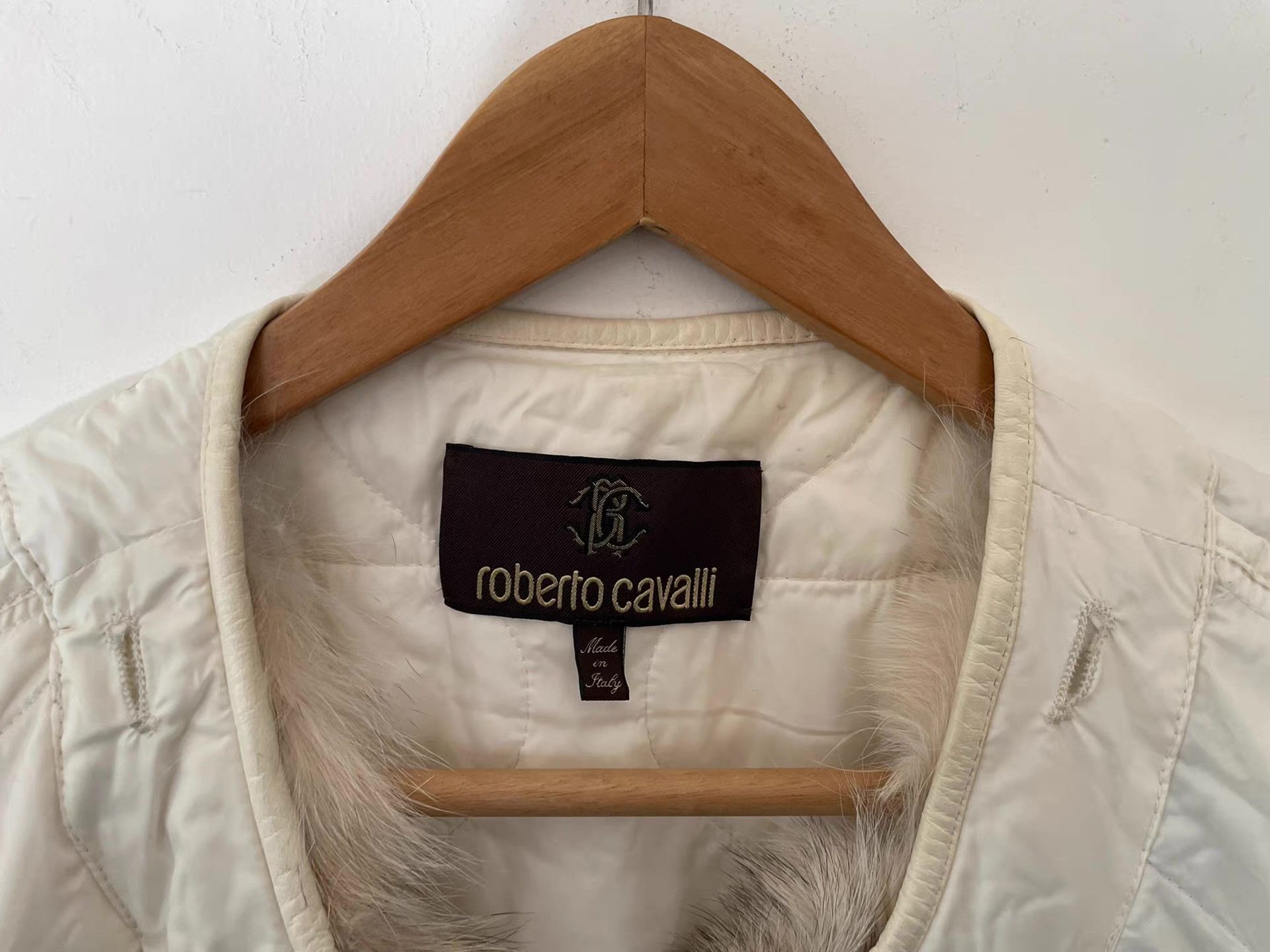 Roberto Cavalli Roberto Cavalli Fur-Trimmed Quilted Vest Ｑ21 Size US M / EU 48-50 / 2 - 4 Thumbnail