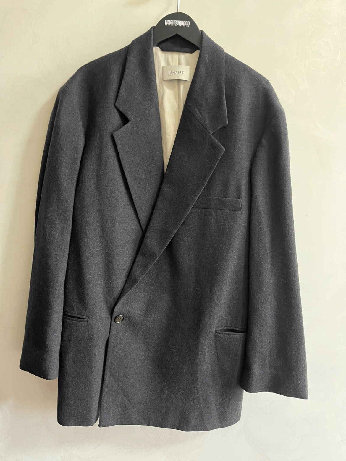 24AW LEMAIRE ルメール BOXY OVERCOAT Boxy Overcoat in Taupe/Beige Melange