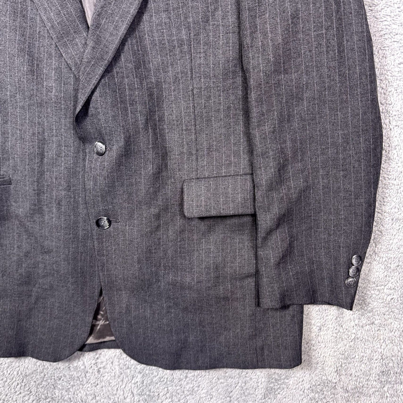 Levi's Levi's Action Suit Men 42L Strauss Business Class 2 Piece Set Vintage USA Dacron Suit Shirt Jacket Set 42 Gray Wool Polyester Size 42R - 3 Thumbnail