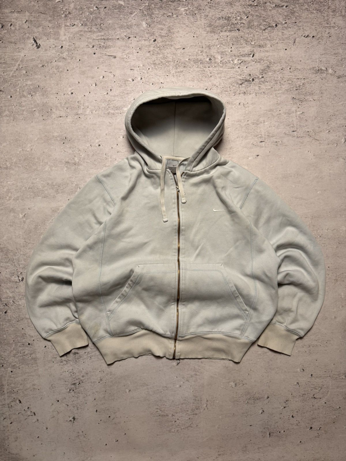 Nike × Vintage NIKE VINTAGE BASIC LOGO OVERSIZE BOXY ZIP HOODIE Size US L / EU 52-54 / 3 - 1 Thumbnail