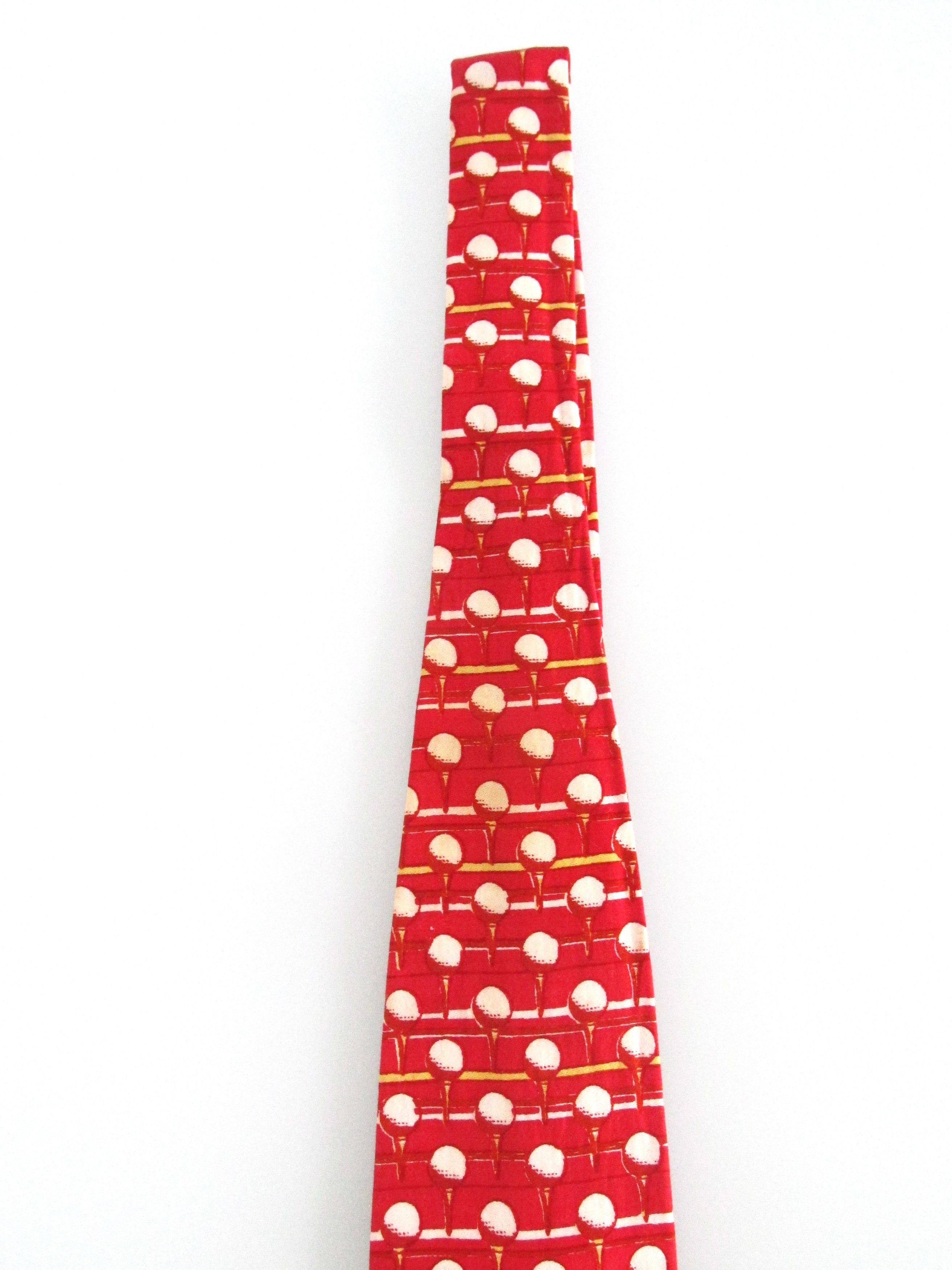Vintage Rooster Vintage Men's Flat/Square End Cotton Tie Size ONE SIZE - 3 Thumbnail