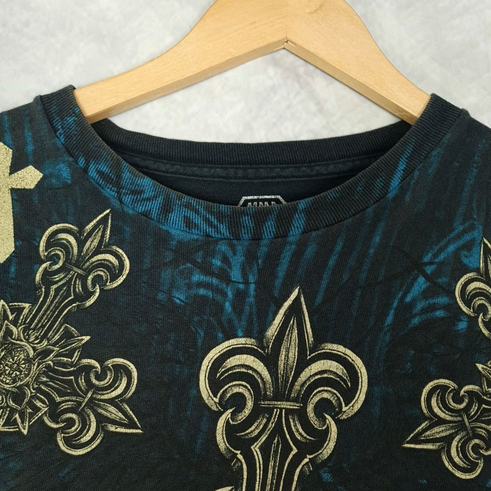 Vintage VINTAGE MMA Elite Shirt Grunge Goth Celtic Cross Gray XL Mens T-Shirt Size US XL / EU 56 / 4 - 2 Thumbnail