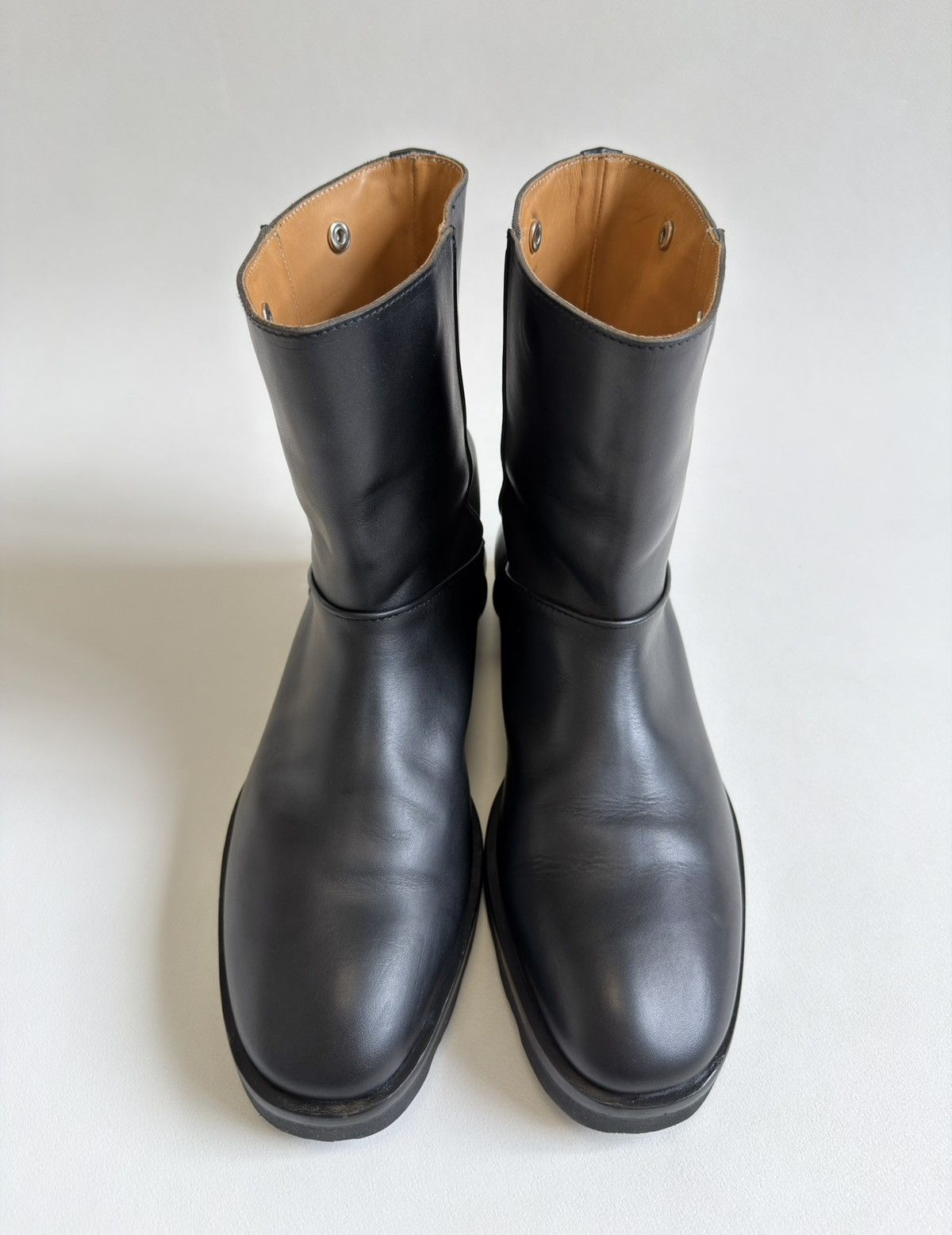 Maison Margiela A/W 11 Black Leather Engineer Boots Size US 11 / EU 44 - 7 Thumbnail
