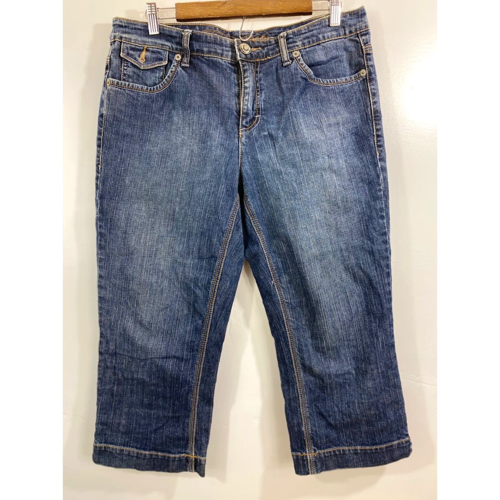 Tommy Hilfiger Tommy Hilfiger Womens Capri Jeans Size 12 Blue American Womens Size 34" / US 12 / IT 48 - 2 Thumbnail