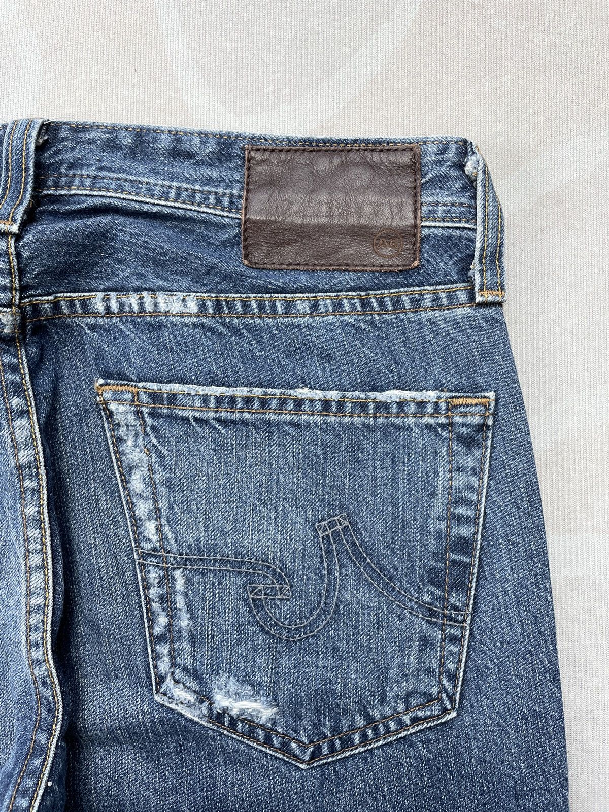 AG Adriano Goldschmied ADRIANO GOLDSCHMIED SLIM STRAIGHT JEANS Size US 30 / EU 46 - 11 Thumbnail
