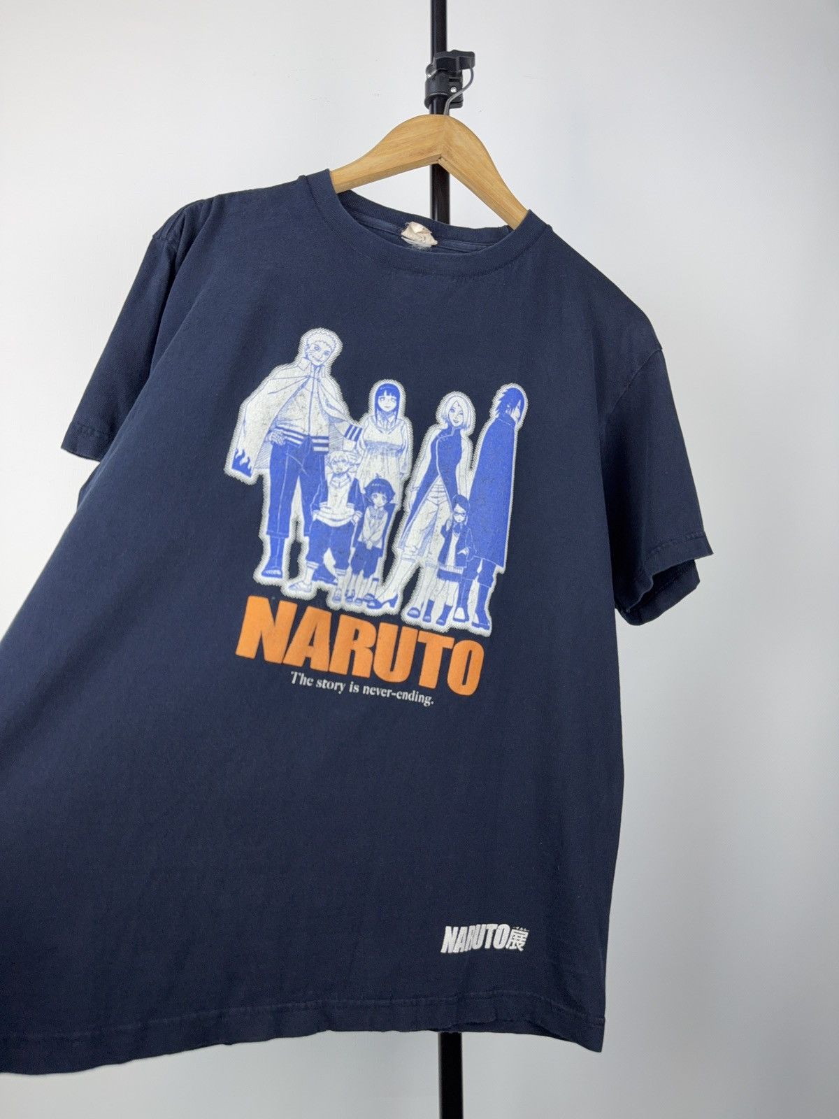 Anime × Cartoon Network × Vintage Vintage 90s Japan Anime Naruto Big Logo Graphic T-Shirt Size US M / EU 48-50 / 2 - 2 Thumbnail