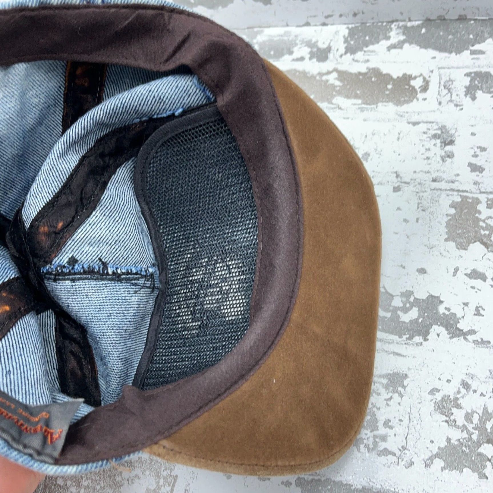 Vintage Vintage Adventure Bound Denim Snapback Hat Men One Size Blue 80s90s USA Classic Outdoor Size ONE SIZE - 6 Thumbnail