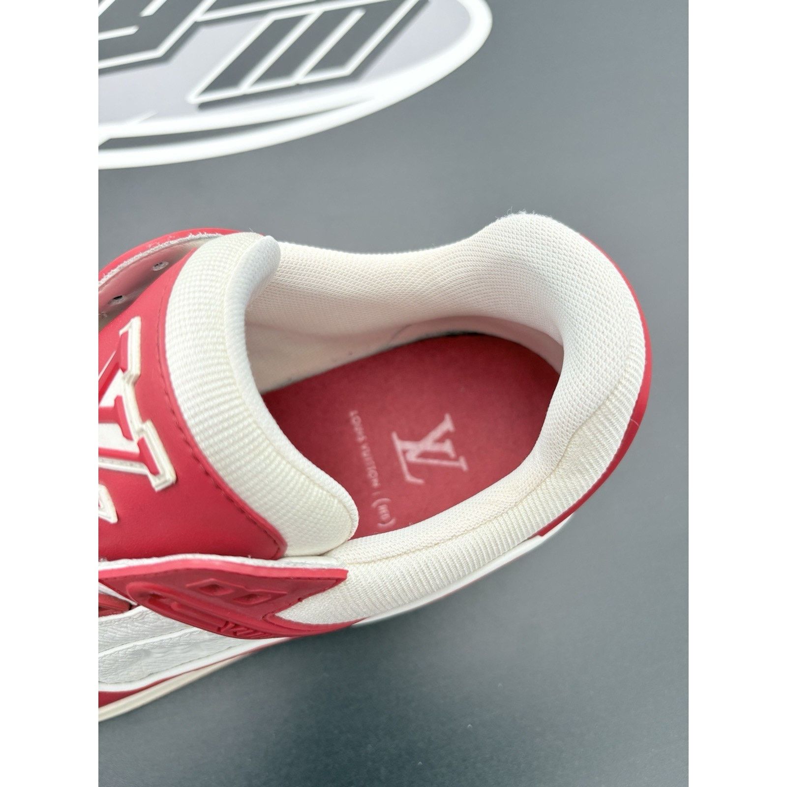 Louis Vuitton Louis Vuitton Trainer ' Red White ' | SUPER CLEAN! Size US 10.5 / EU 43-44 - 12 Thumbnail