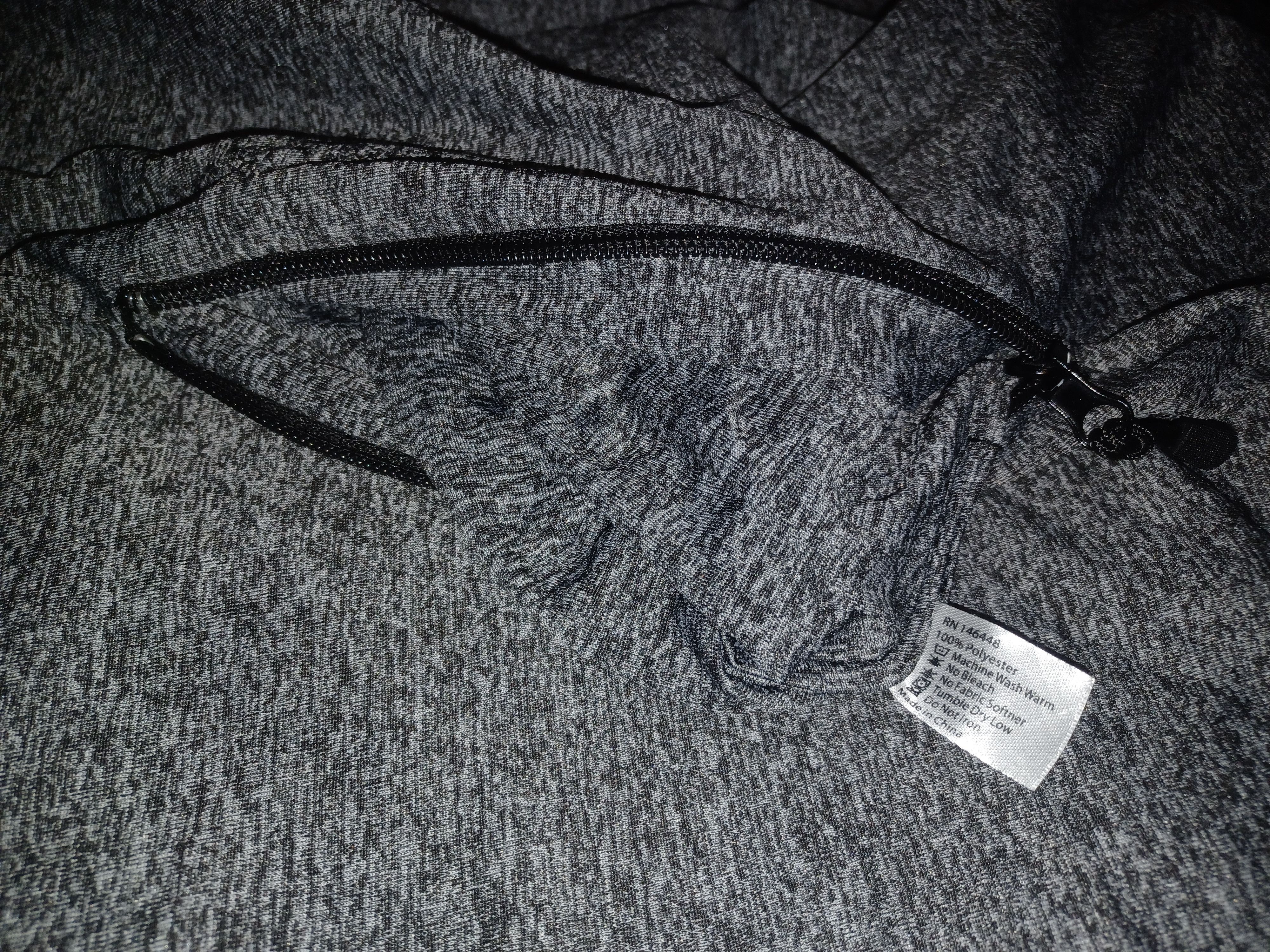 Other Infinity Scarf with Hidden Zip Pocket About 15" x 54" Gray Size ONE SIZE - 3 Thumbnail