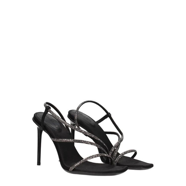 Max Mara ob1o1e1124 Suede Sandals in Black Size US 7 / IT 37 - 2 Thumbnail