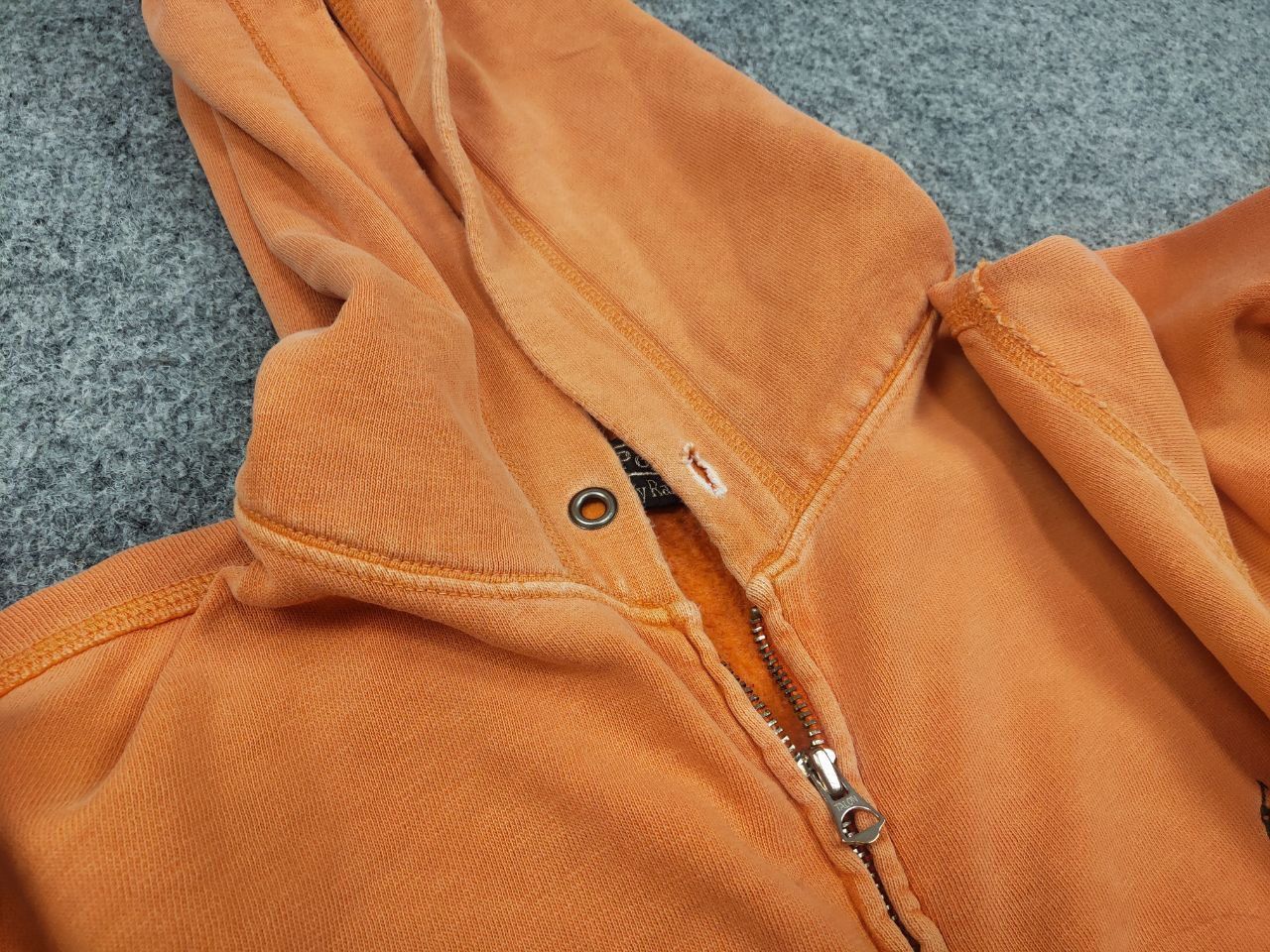 Polo Ralph Lauren Vintage 90's Polo Ralph Lauren RRL Zip Orange Faded Hoodie Size US L / EU 52-54 / 3 - 13 Thumbnail