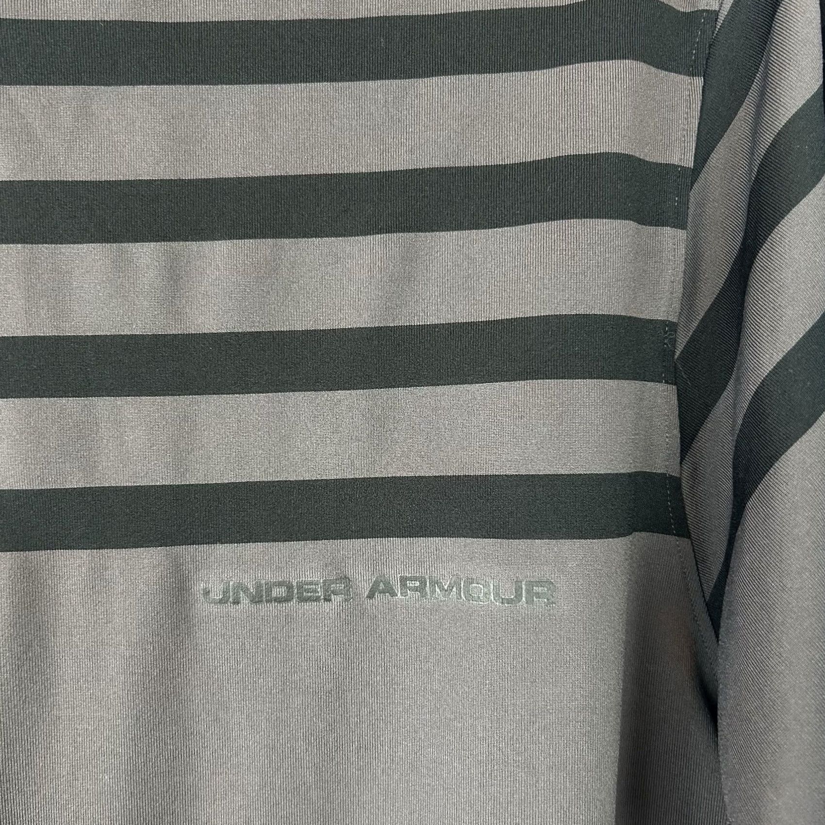 Under Armour Under Armour Polo Shirt Mens XL Regular Golf HeatGear Gray Stretch Logo Short Sleeve Collared Button Polo Size US XL / EU 56 / 4 - 6 Thumbnail
