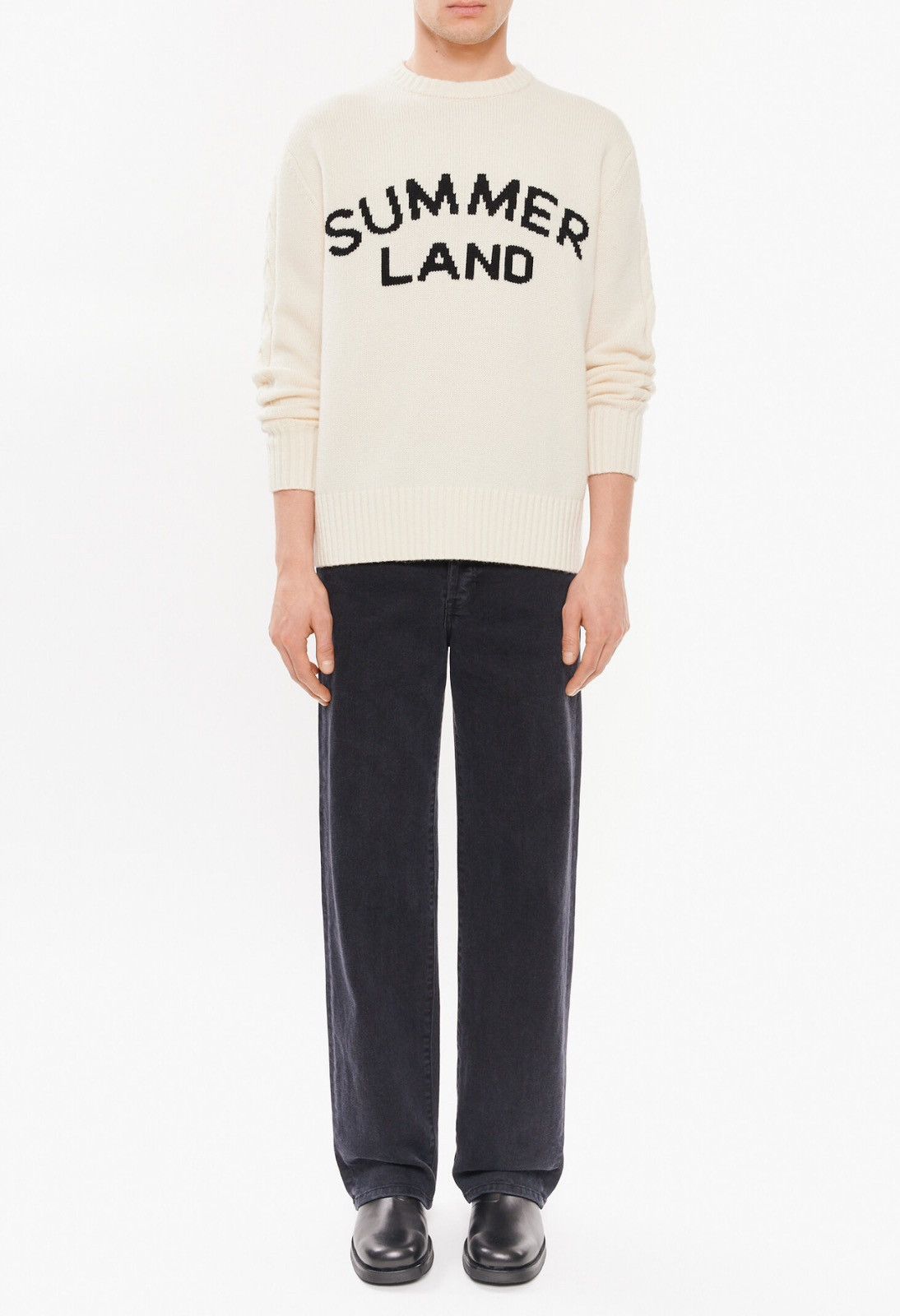 Nahmias Last Size Nahmias Summerland Knit Wool & Cashmere Sweater Size US L / EU 52-54 / 3 - 4 Thumbnail