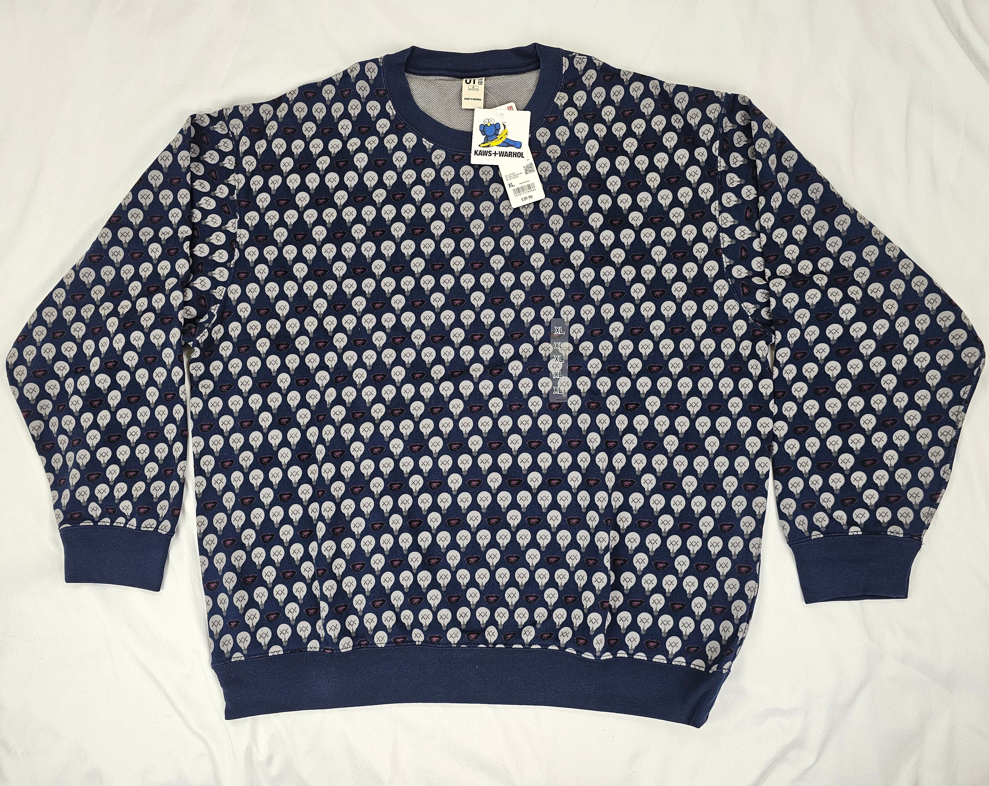 Andy Warhol × Kaws × Uniqlo Kaws Andy Warhol Uniqlo Sweatshirt Men's (USA Exclusive) Size US XL / EU 56 / 4 - 1 Thumbnail
