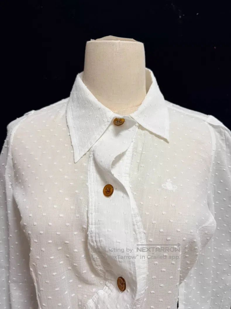 Vivienne Westwood Vivienne Westwood White shirt, Asymmetrical Size M / US 6-8 / IT 42-44 - 2 Thumbnail
