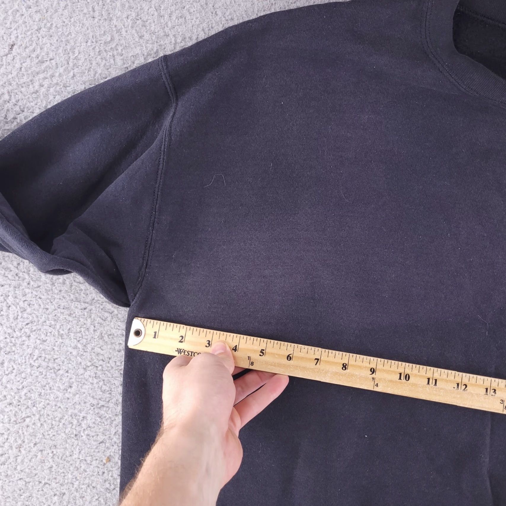 Lee VINTAGE Lee Sweatshirt Mens L-XL Black Heavyweight Pullover Crewneck Solid Pullover Heavyweight Mens L Black 90s? Size US L / EU 52-54 / 3 - 4 Thumbnail