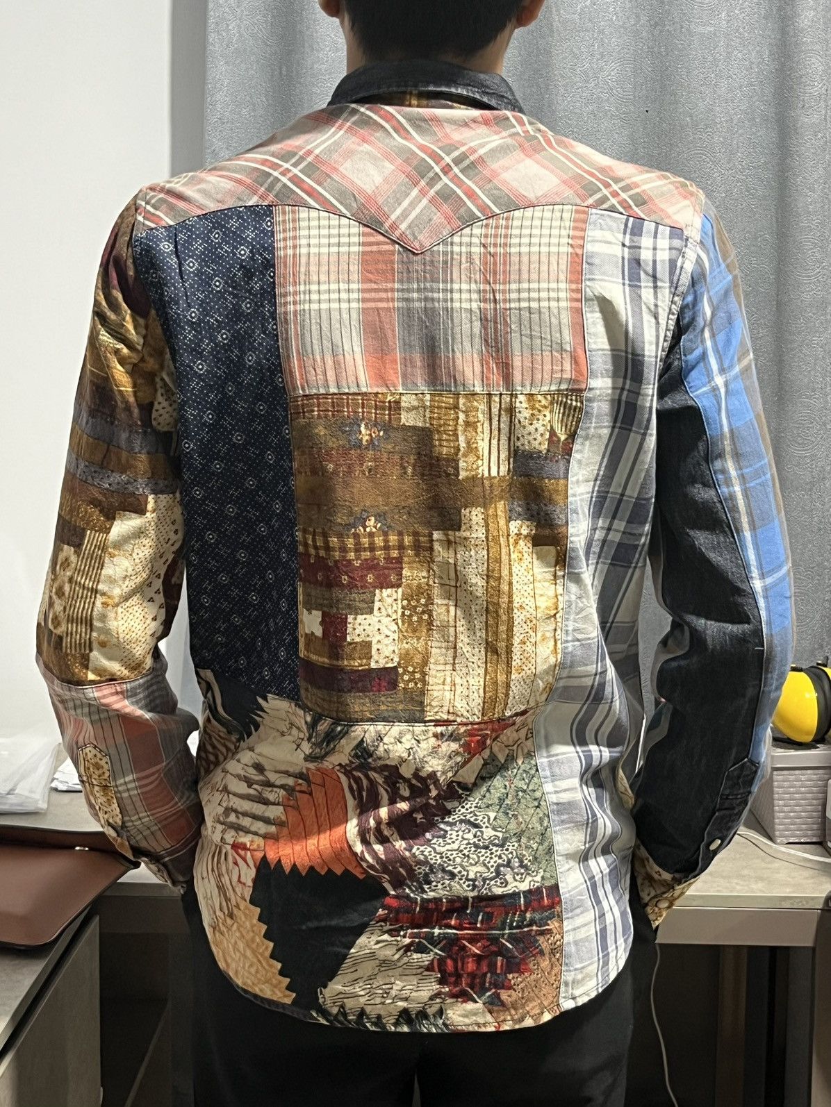 Polo Ralph Lauren denim & supply ralph lauren patchwork button up shirt Size US M / EU 48-50 / 2 - 3 Thumbnail