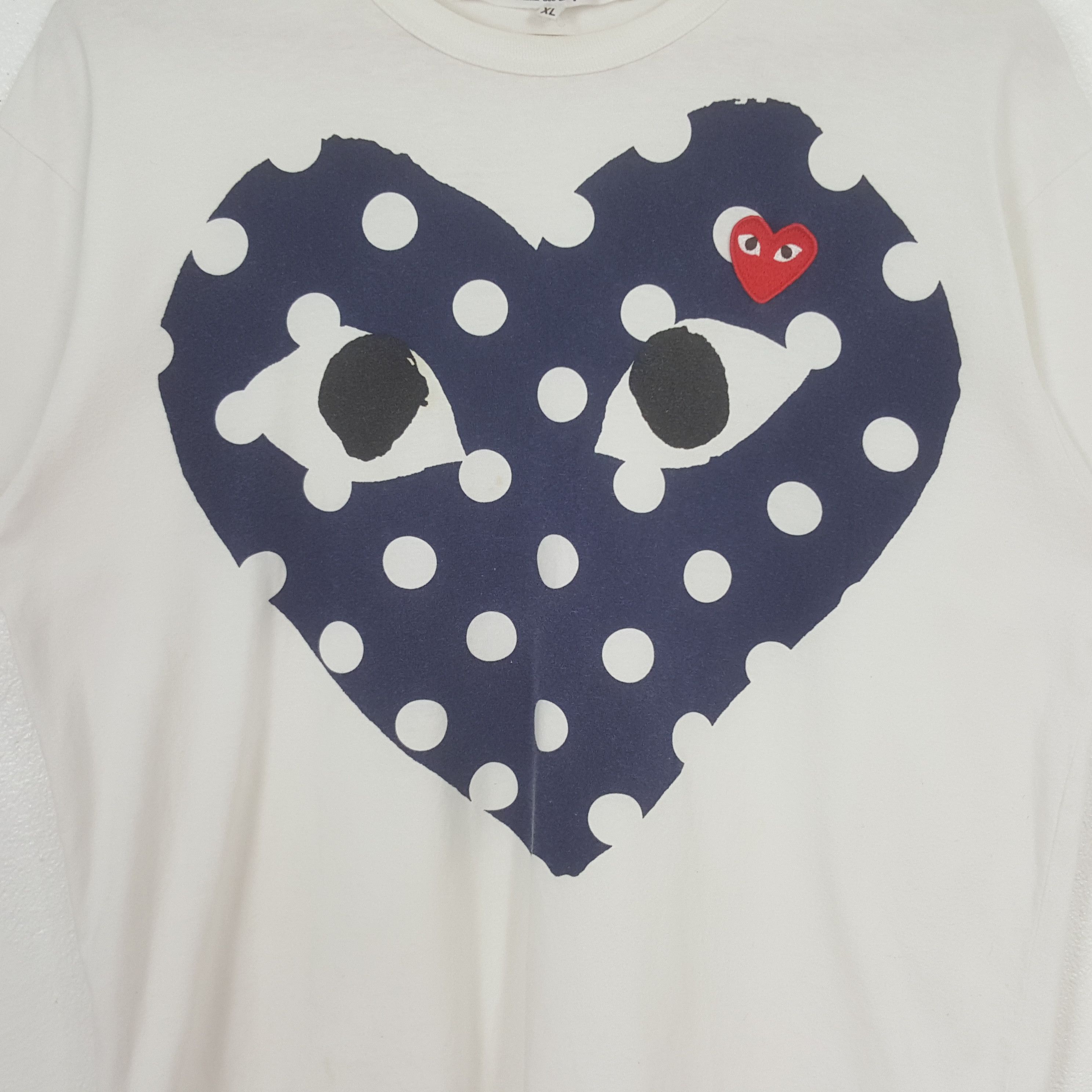 Comme des Garcons PLAY Vintage Play Comme des Garcons Japanese Tshirt C301N21(75) Size US L / EU 52-54 / 3 - 2 Thumbnail