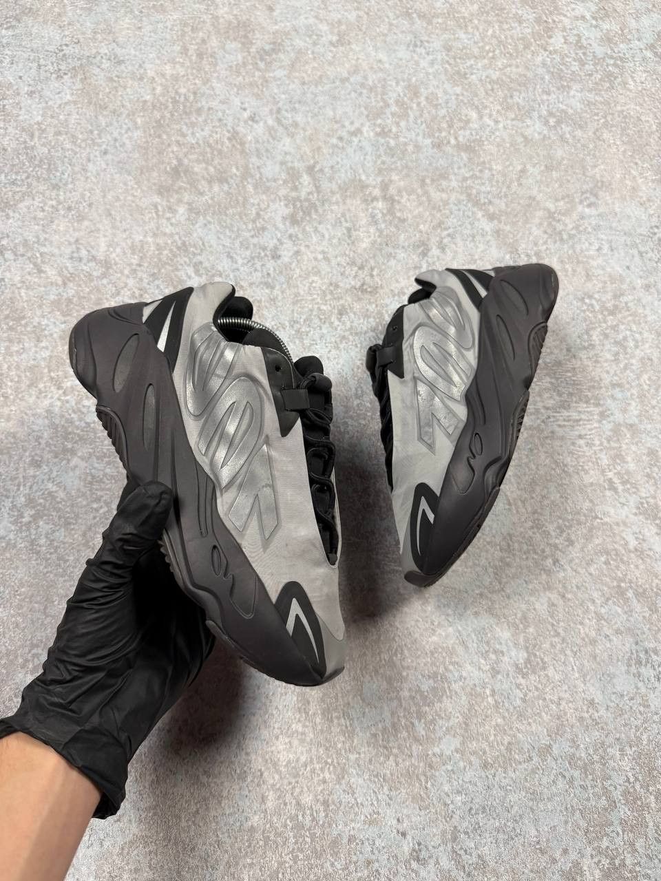 Adidas Adidas Yeezy Boost 700 MNVN Grey Metallic Sneakers Size US 6.5 / EU 39-40 - 2 Thumbnail