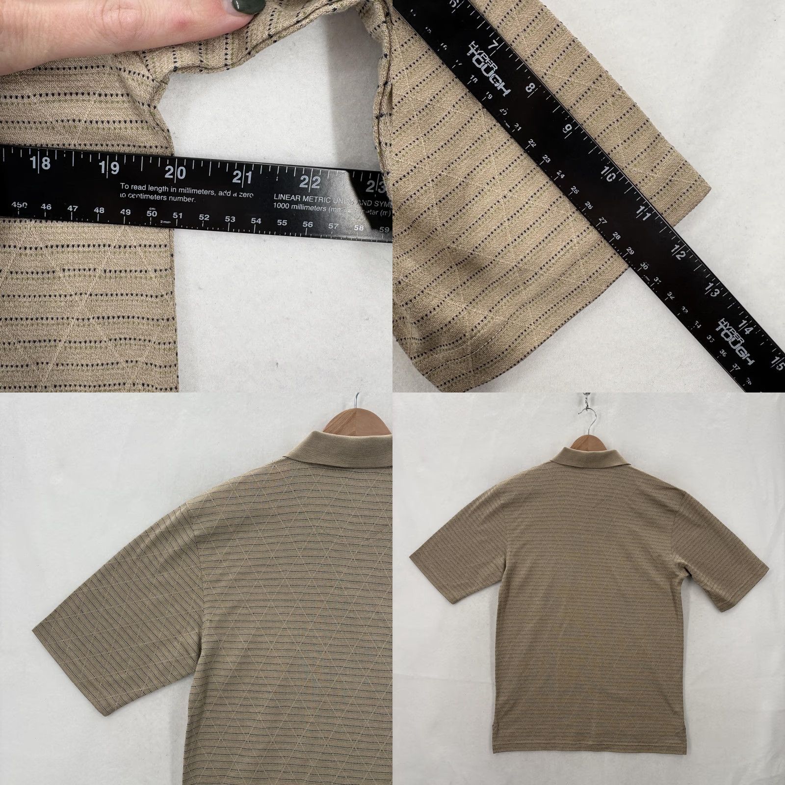 Talbots VINTAGE Talbots Mens Polo Shirt Small Tan Mercerized Pima Cotton Knit USA VTG Shirt Mens Small Tan Polo Size US S / EU 44-46 / 1 - 8 Thumbnail