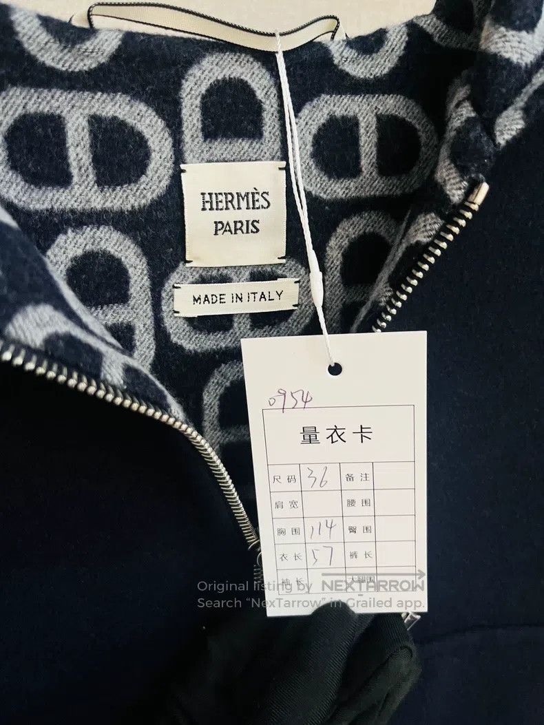 Hermes Hermes Classic Letter Zip-Up Hooded Double Face Cashmere J Size XS / US 0-2 / IT 36-38 - 7 Thumbnail
