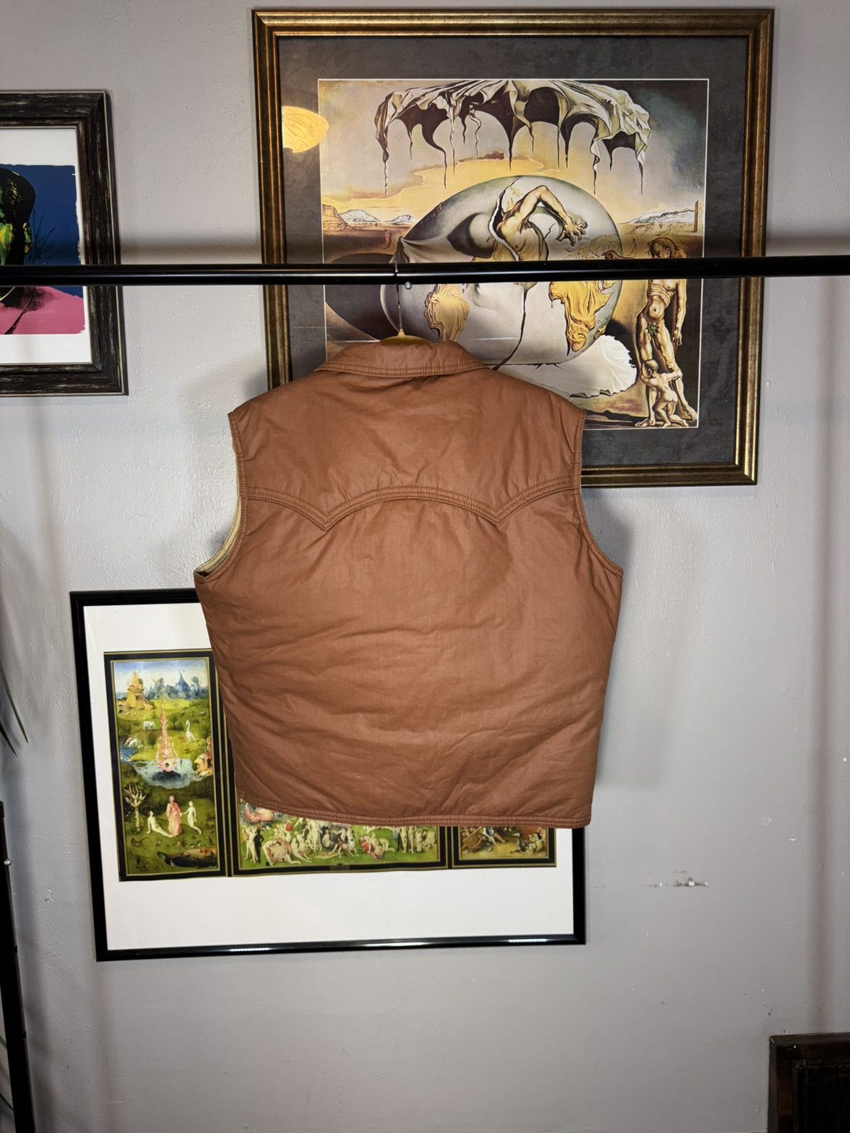 Vintage Vintage Natural High Down Brown Puffer Vest Size US M / EU 48-50 / 2 - 2 Thumbnail