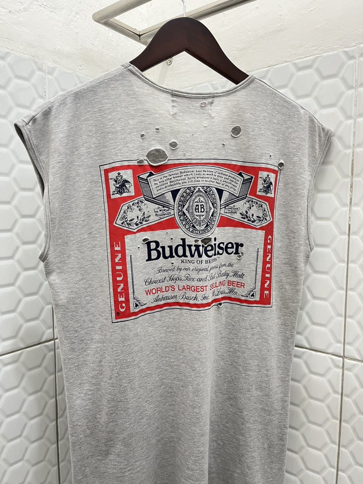 4GSELLER × Budweiser Vintage Thrashed Budweiser Tank Top Size US S / EU 44-46 / 1 - 6 Thumbnail
